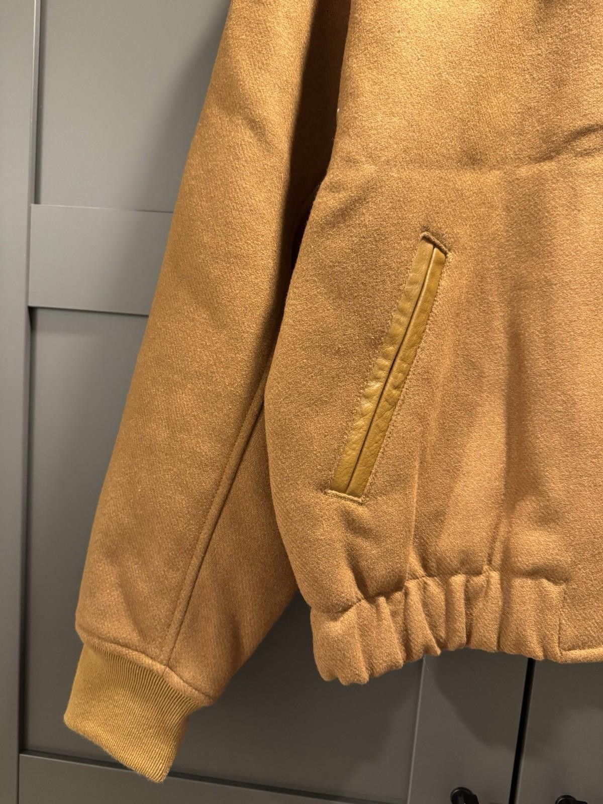 Nike Men's XS - Nike Varsity Jacket Wool Leather Brown Mens $250 Size US XS / EU 42 / 0 - 3 Thumbnail