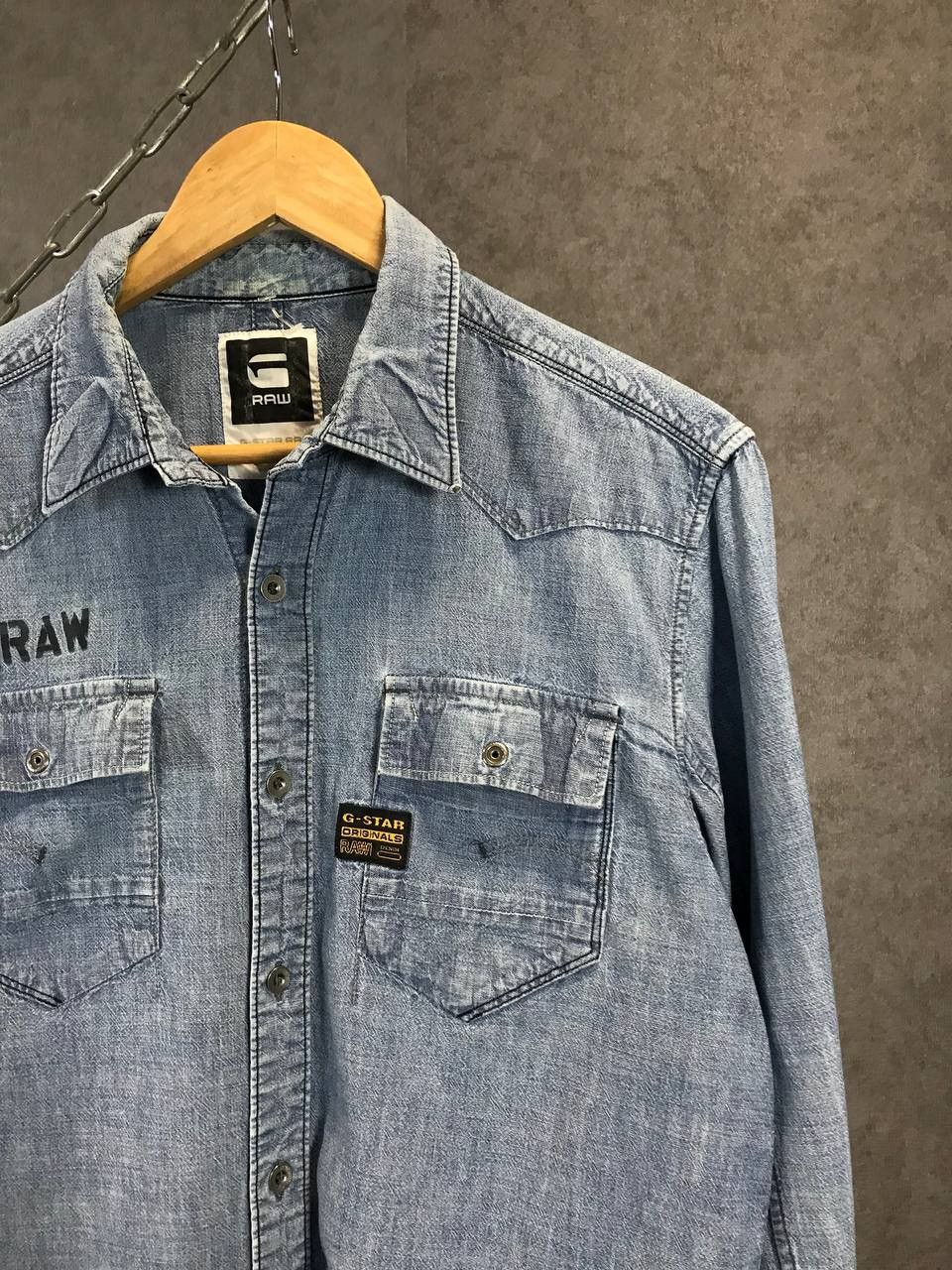 G-Star G Star Raw vintage denim shirt Size US L / EU 52-54 / 3 - 2 Thumbnail