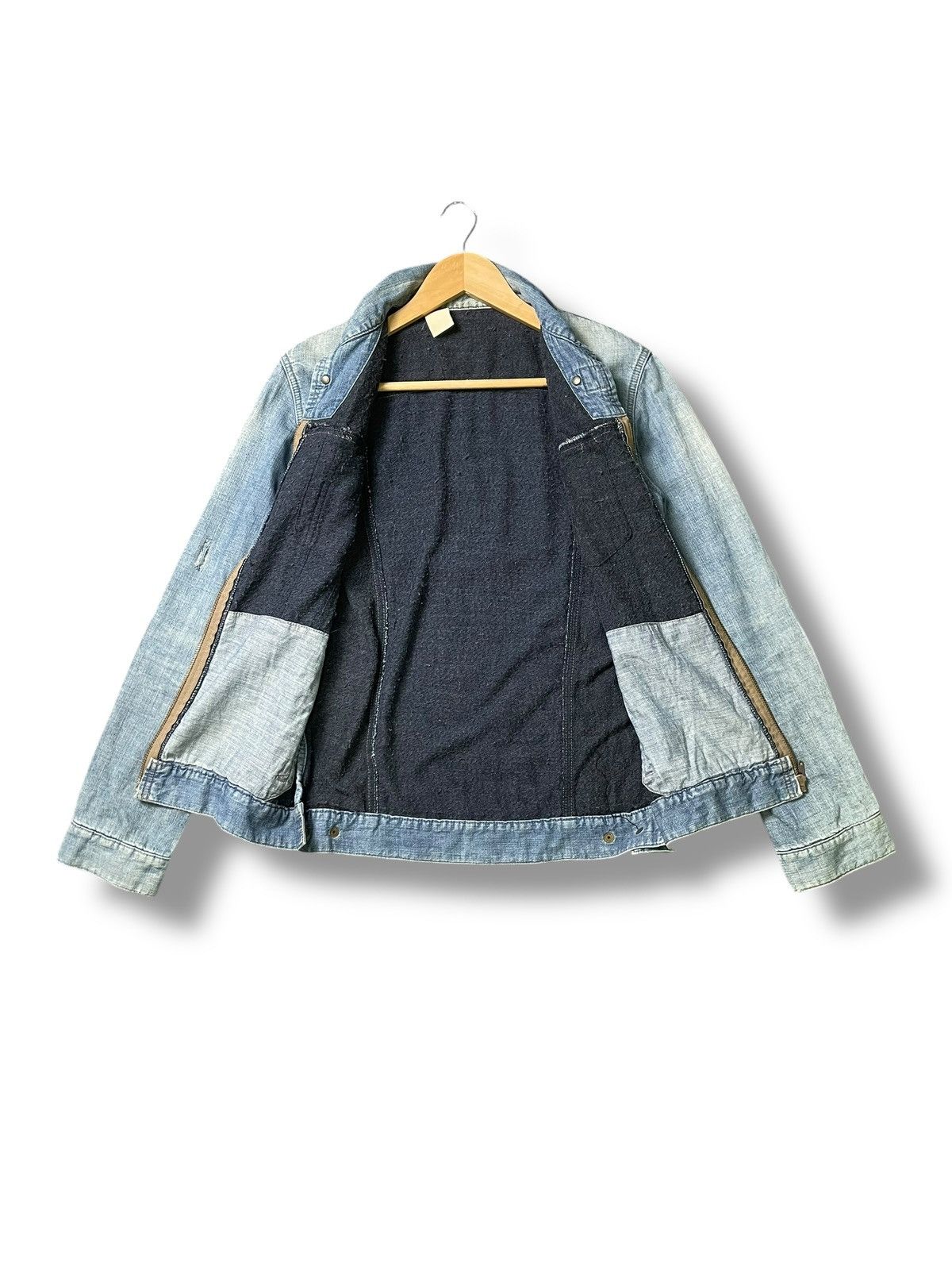 Vintage Vintage N.Hoolywood Zip-Up Denim Jacket(48) Size US XS / EU 42 / 0 - 2 Thumbnail