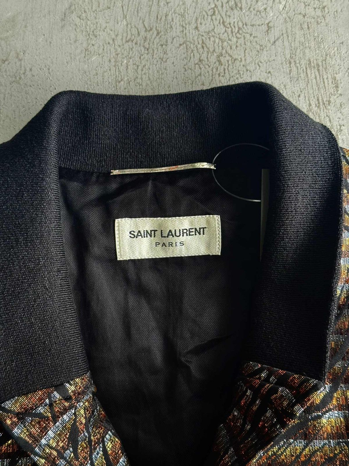Saint Laurent Paris SLP - Multicolor Metallic Bomber Jacket Size US L / EU 52-54 / 3 - 7 Thumbnail