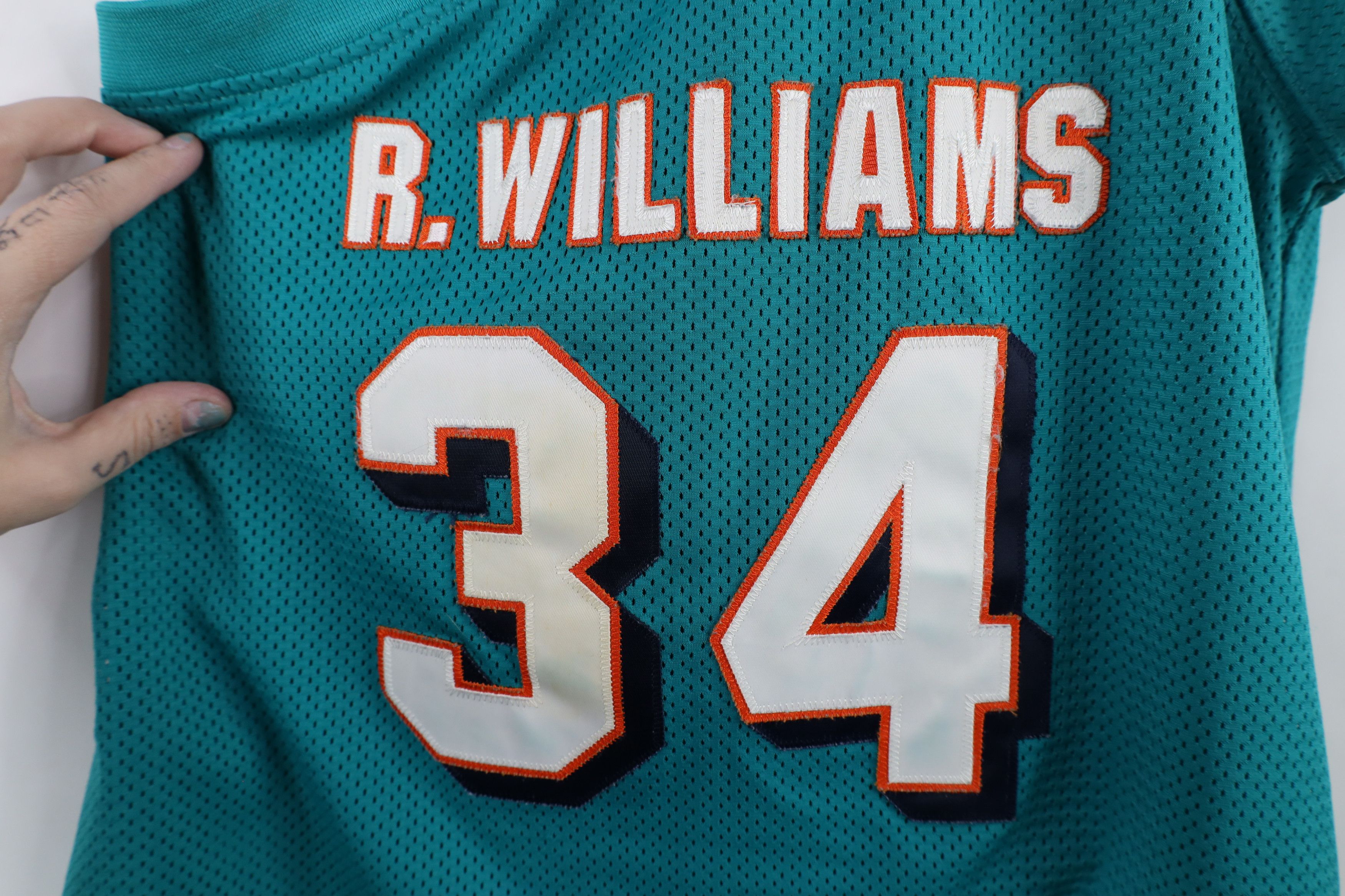 Reebok × Vintage Vintage Reebok Ricky Williams Miami Dolphins Football Jersey Size L / US 10 / IT 46 - 15 Thumbnail