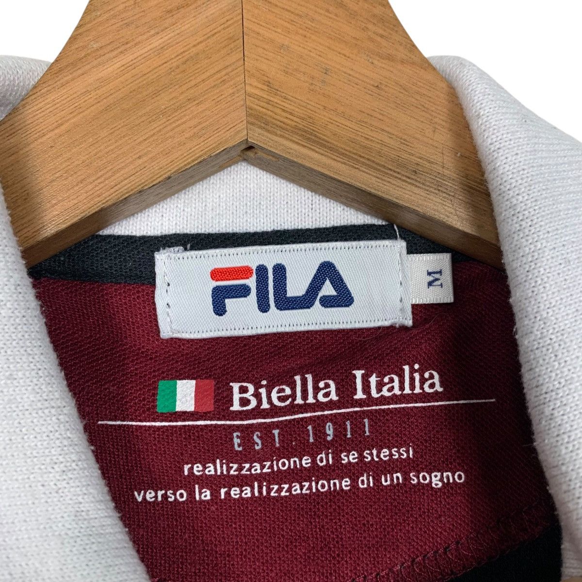 Fila FILA Embroidery Small Logo Long Sleeve Polo Shirt #2613-C117 Size US M / EU 48-50 / 2 - 10 Thumbnail