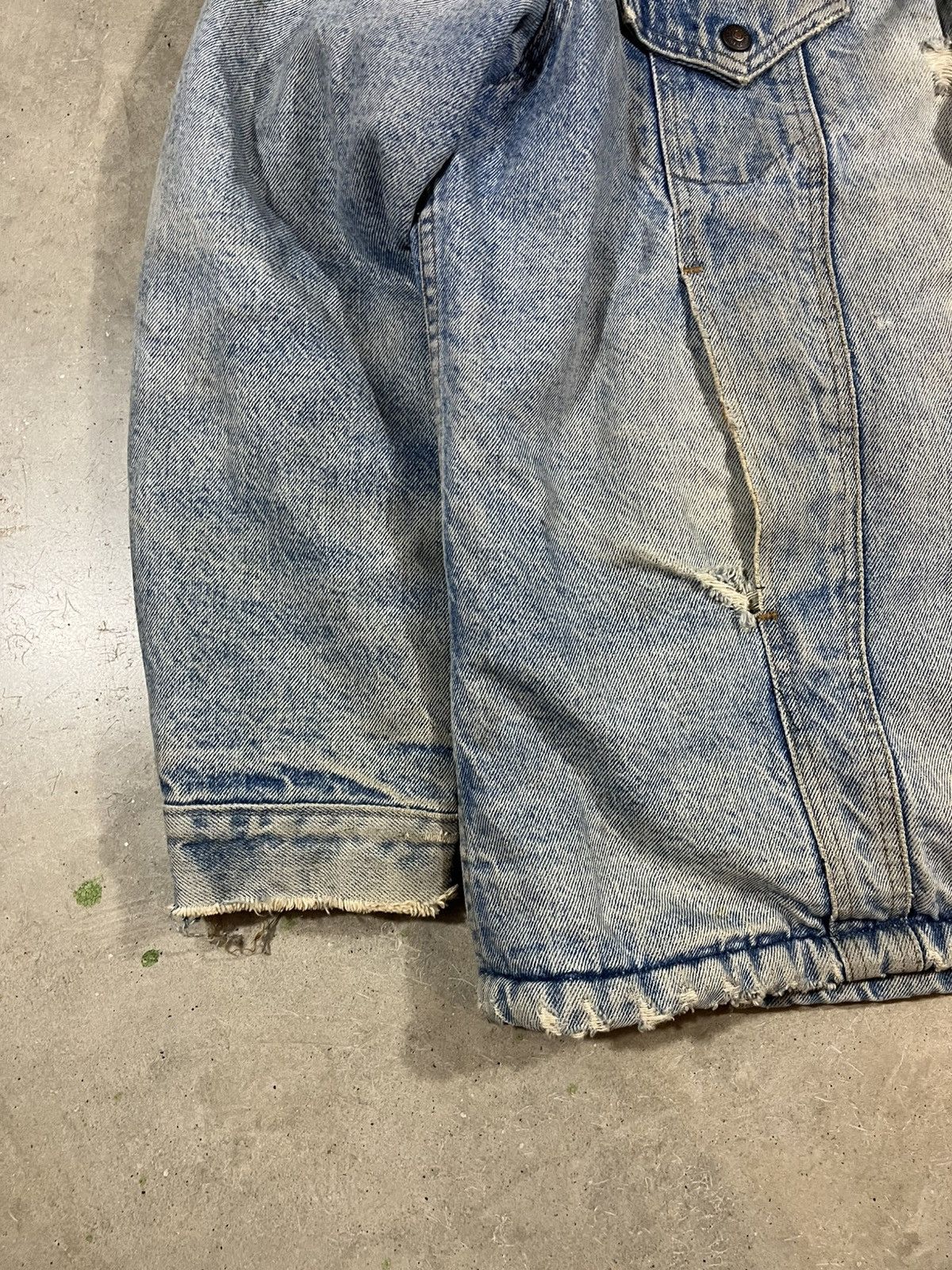 Levi's Vintage 70s Levis Orange Tab Shearling Denim Jacket Size US M / EU 48-50 / 2 - 3 Thumbnail