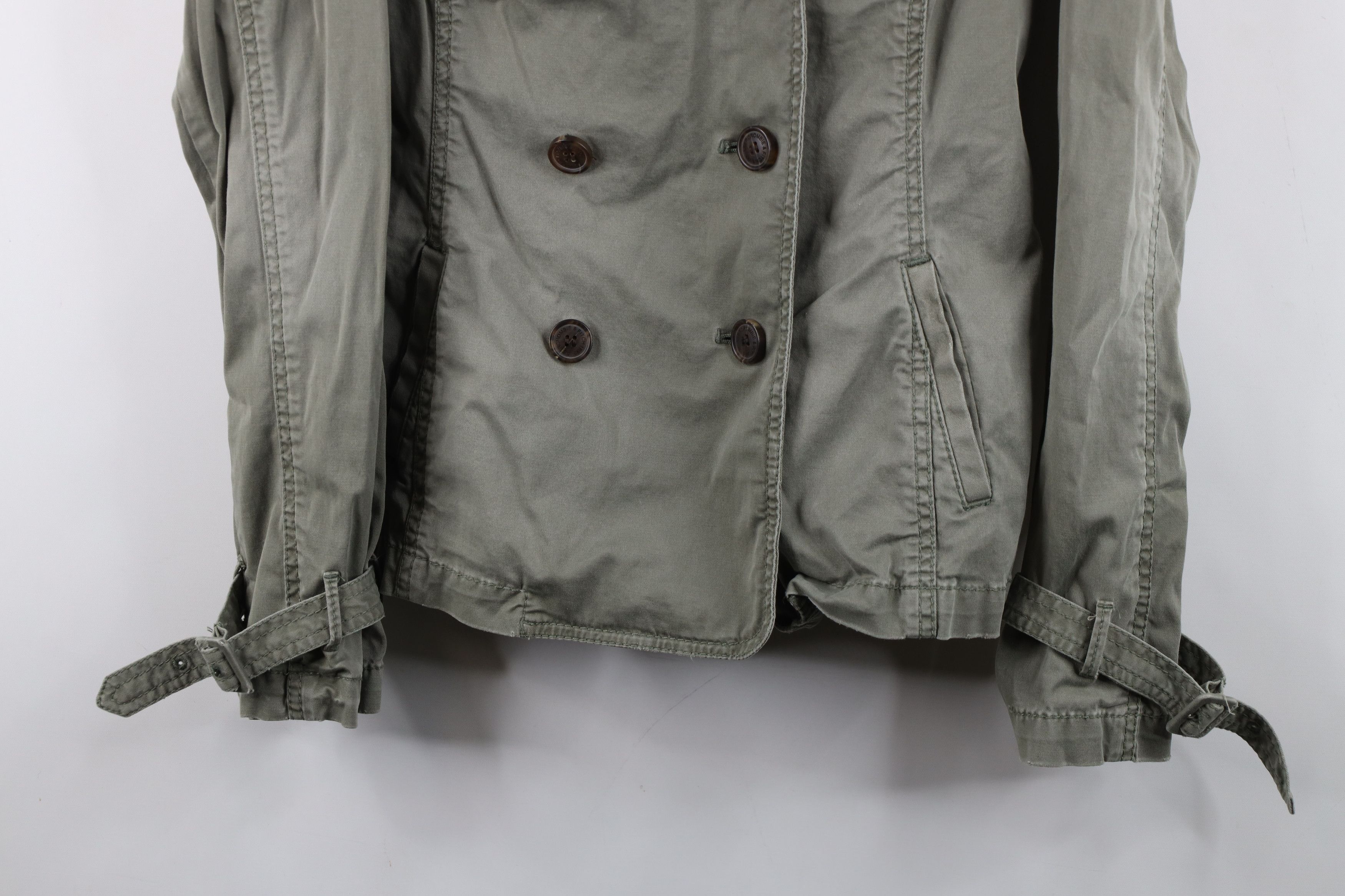 Abercrombie & Fitch Vintage Y2K Abercrombie & Fitch Military Jacket Green Size L / US 10 / IT 46 - 3 Thumbnail