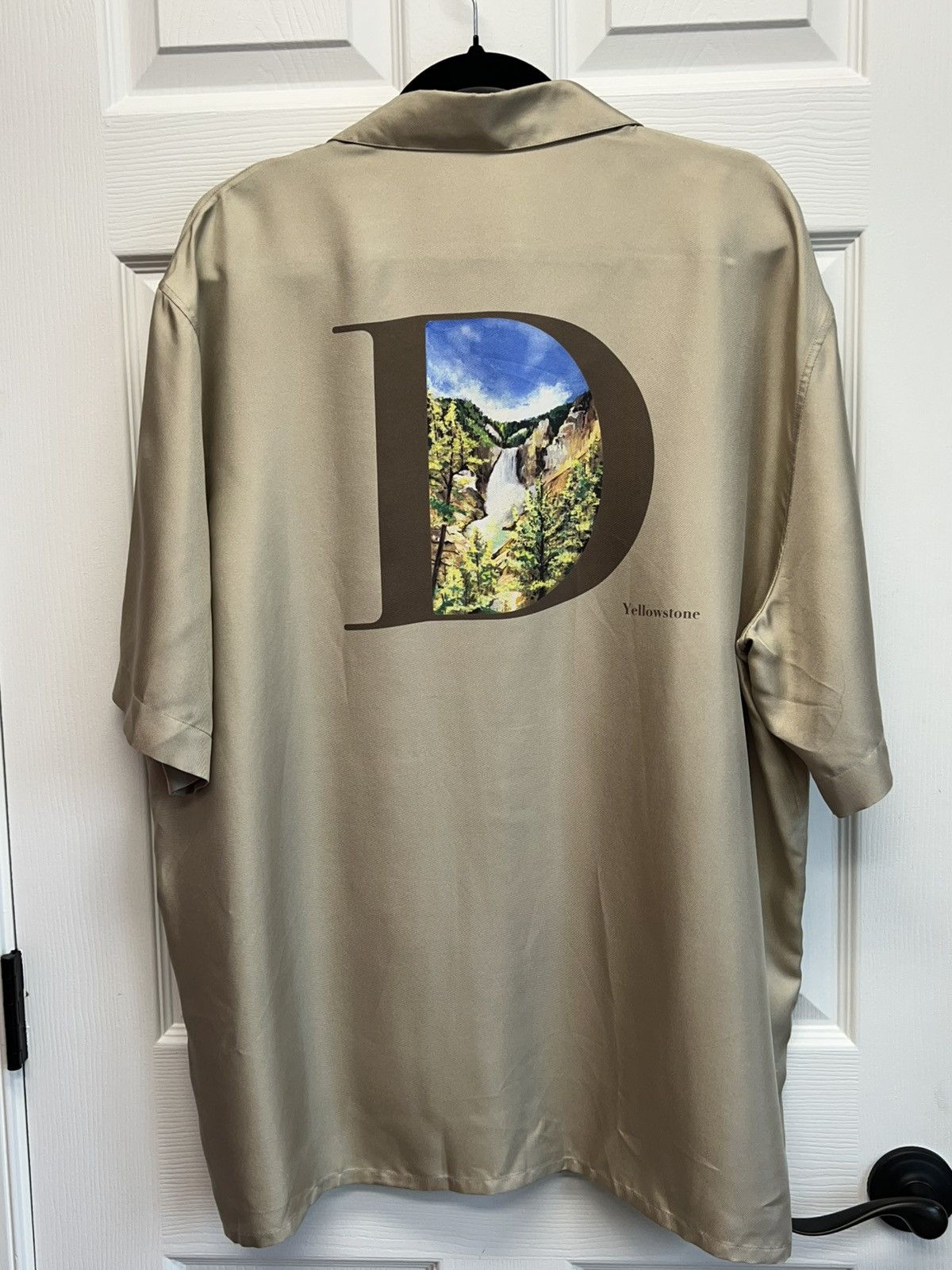 Dior × Stussy Dior x Shawn Stussy Yellowstone Silk Camp Shirt Size US S / EU 44-46 / 1 - 2 Thumbnail