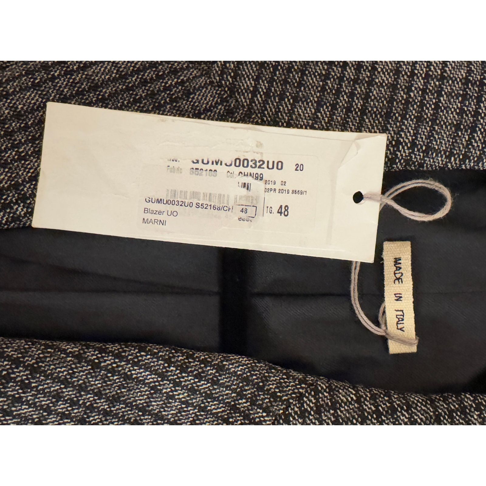 Marni Marni NWT Wool Gray Men's Blazer Size 48R - 6 Thumbnail