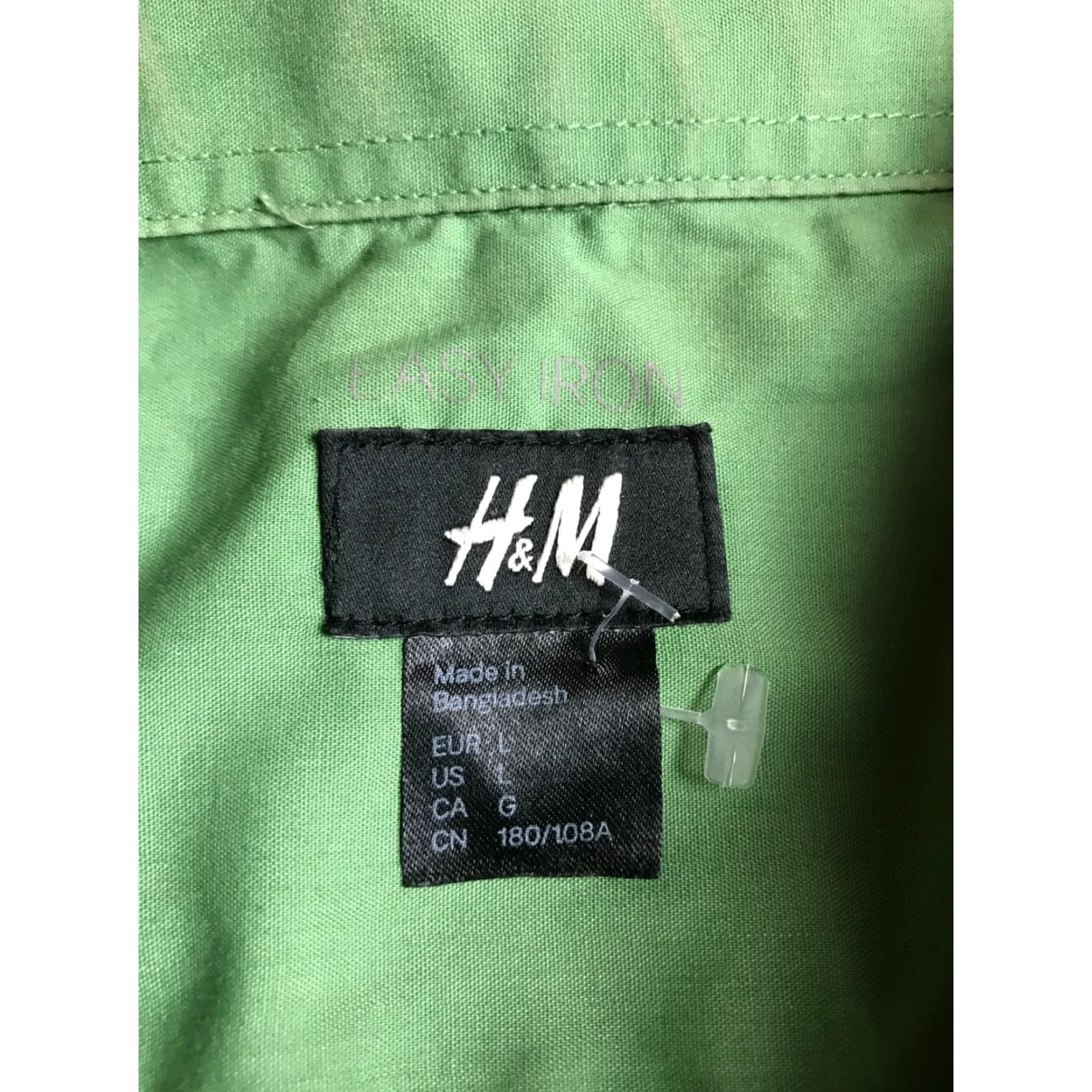 H&M H&M Shirt Mens Size Large Green Button Up Long Sleeve Size US L / EU 52-54 / 3 - 6 Thumbnail