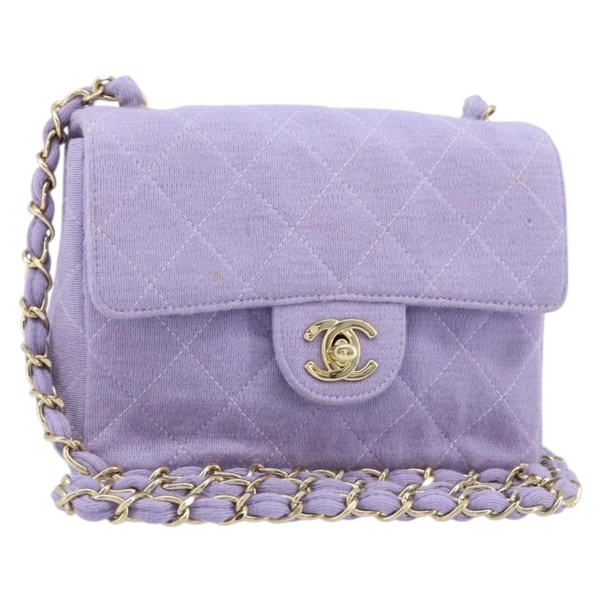 Chanel Chanel Square Classic Single Flap Bag Fabric Size ONE SIZE - 1 Thumbnail