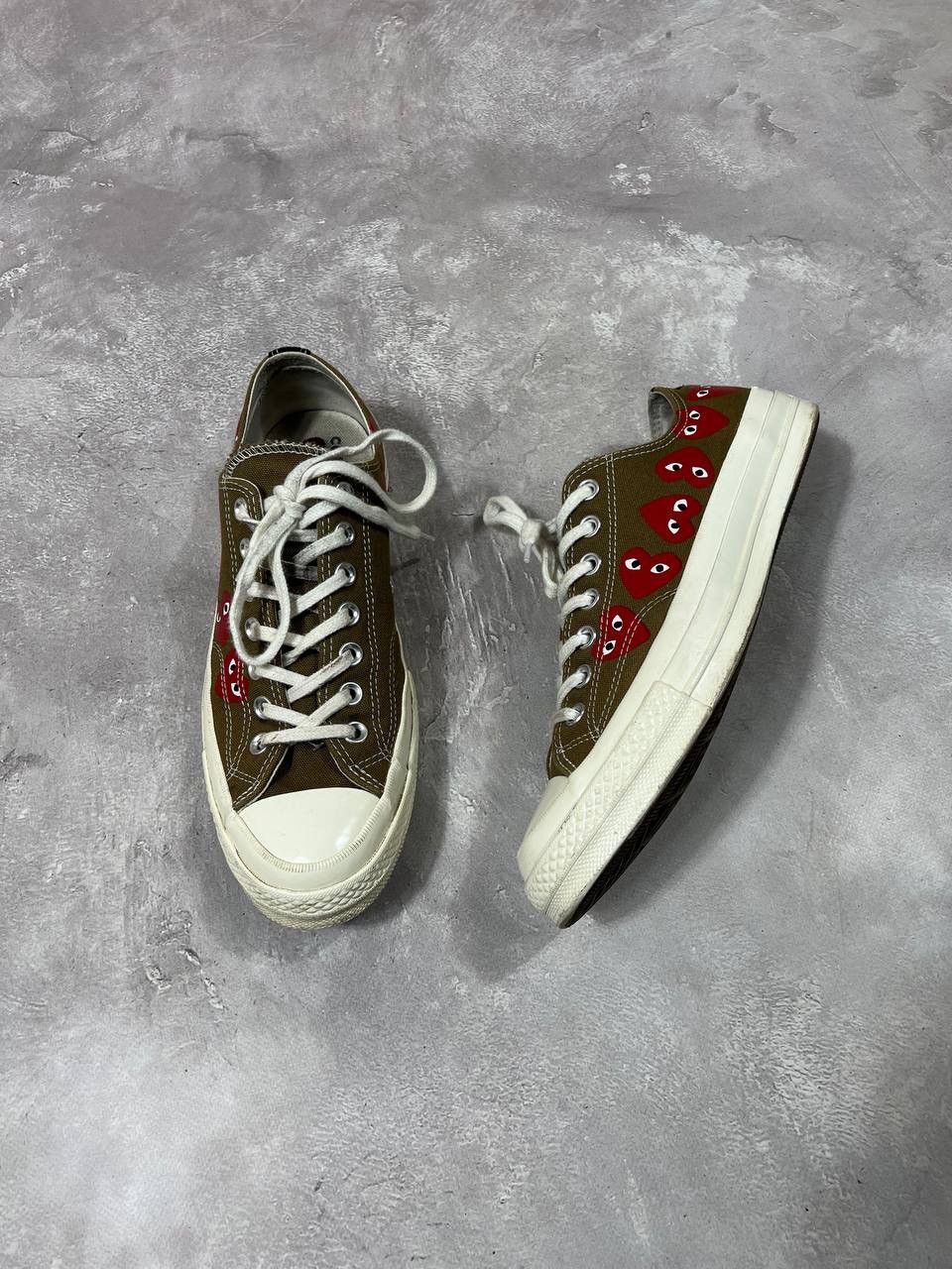 Comme des Garcons × Converse Convers Chuck 70 Come Des Garcons Play Olive Size US 8.5 / EU 41-42 - 2 Thumbnail