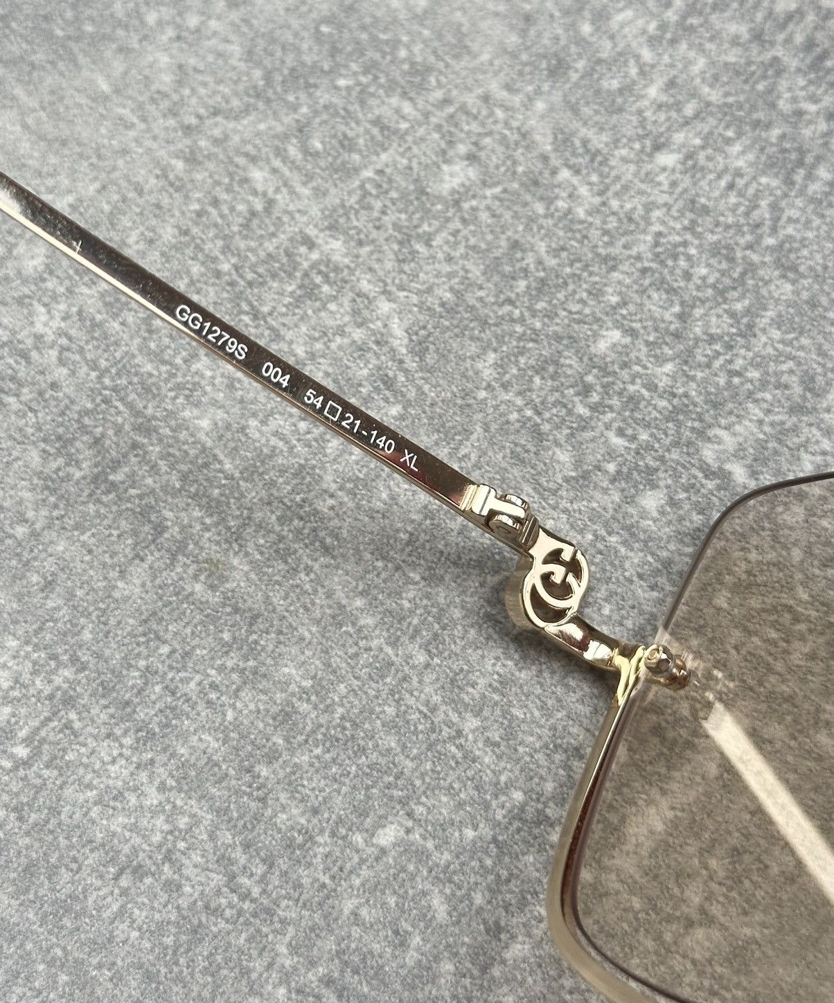Gucci Gucci GG1279S 004 Gold Rimless Square Sunglasses Japan Size ONE SIZE - 14 Thumbnail
