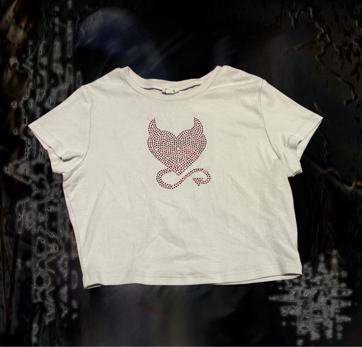 Garage Garage Rhinestone Baby Tee Size S / US 4 / IT 40 - 1 Thumbnail