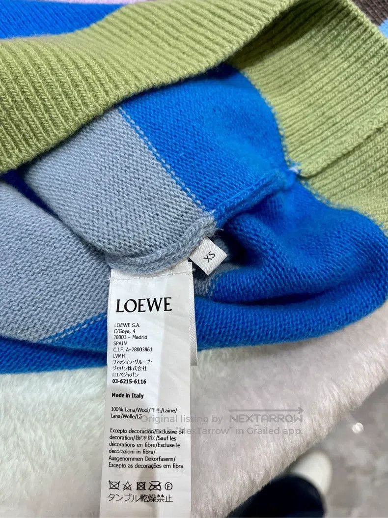Loewe Loewe Color Block Striped Logo Embroidered Asymmetric Long Size US XS / EU 42 / 0 - 4 Thumbnail