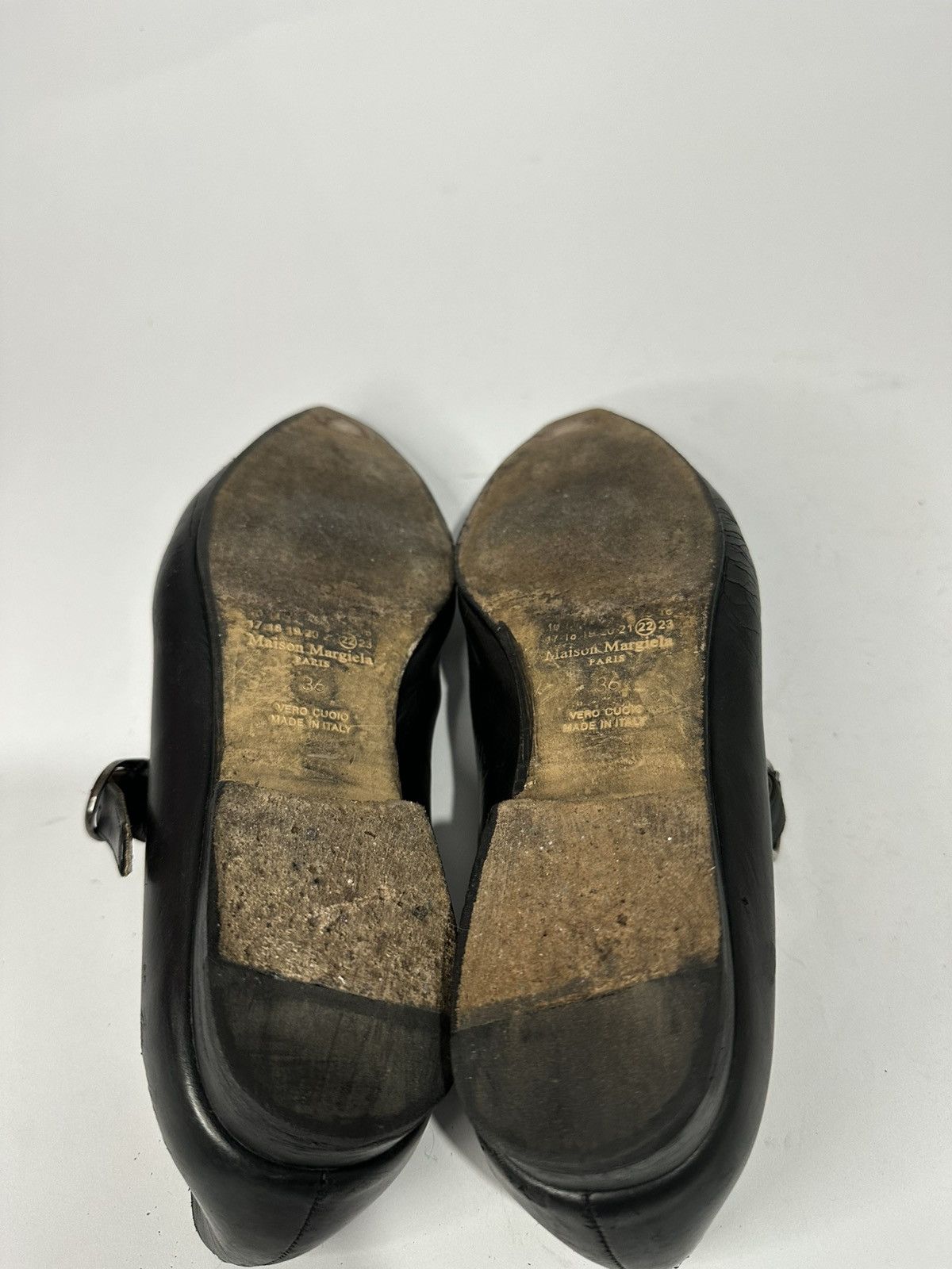 Maison Margiela Maison Margiela Black Hyperion Pointed Toe Leather Loafers. Size US 6 / IT 36 - 9 Thumbnail