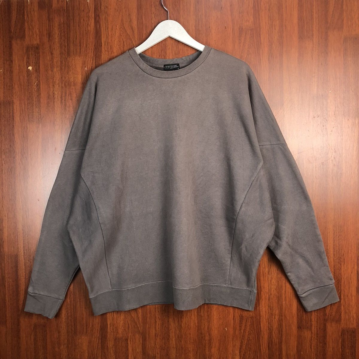 Japanese Brand × Vintage Contribe Grey vintage sweatshirr Cloaks #7557 Size US M / EU 48-50 / 2 - 1 Thumbnail