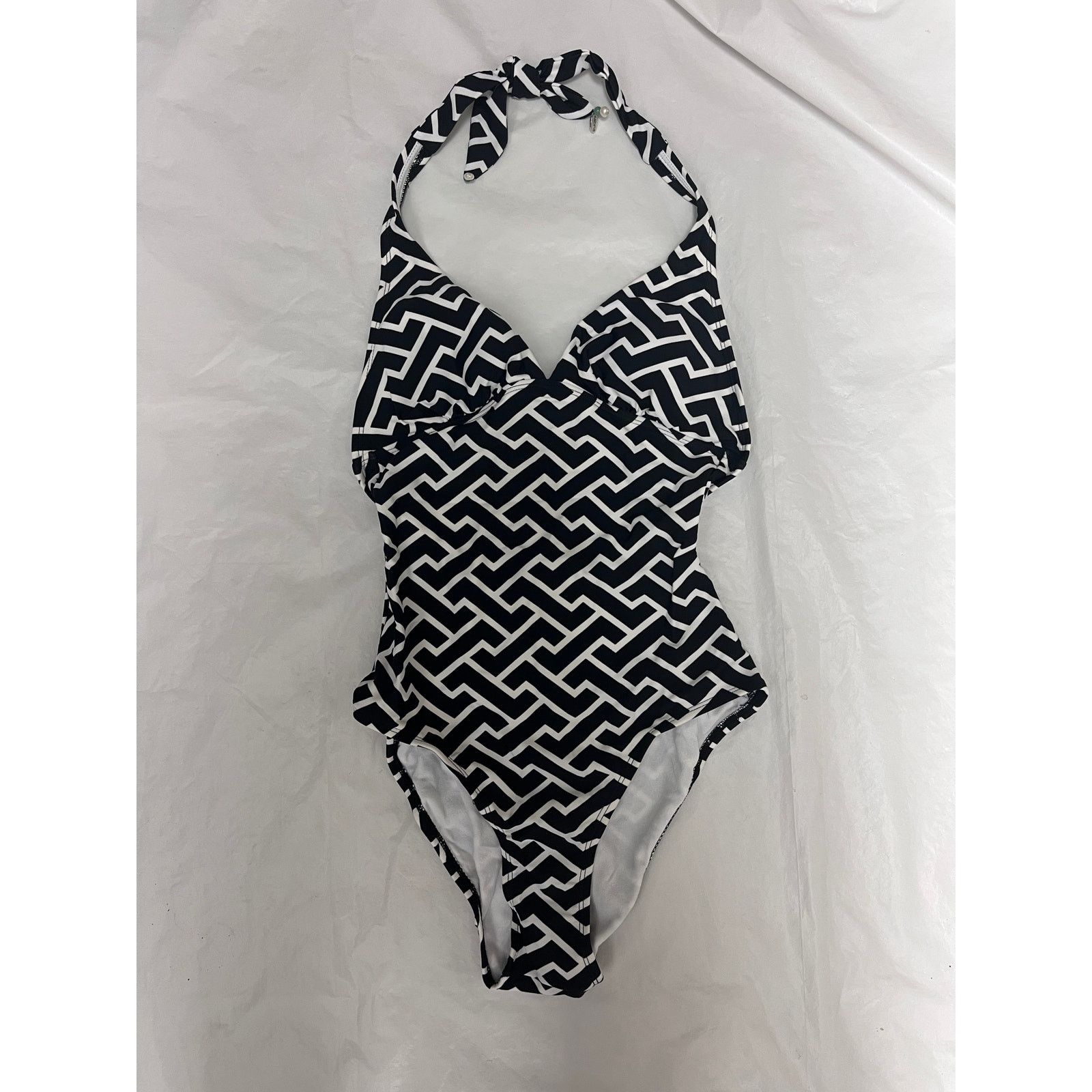 Other NEW Sabina Swims Lola One Piece Swimsuit Size 1 Black/White Size XS / US 0-2 / IT 36-38 - 9 Thumbnail