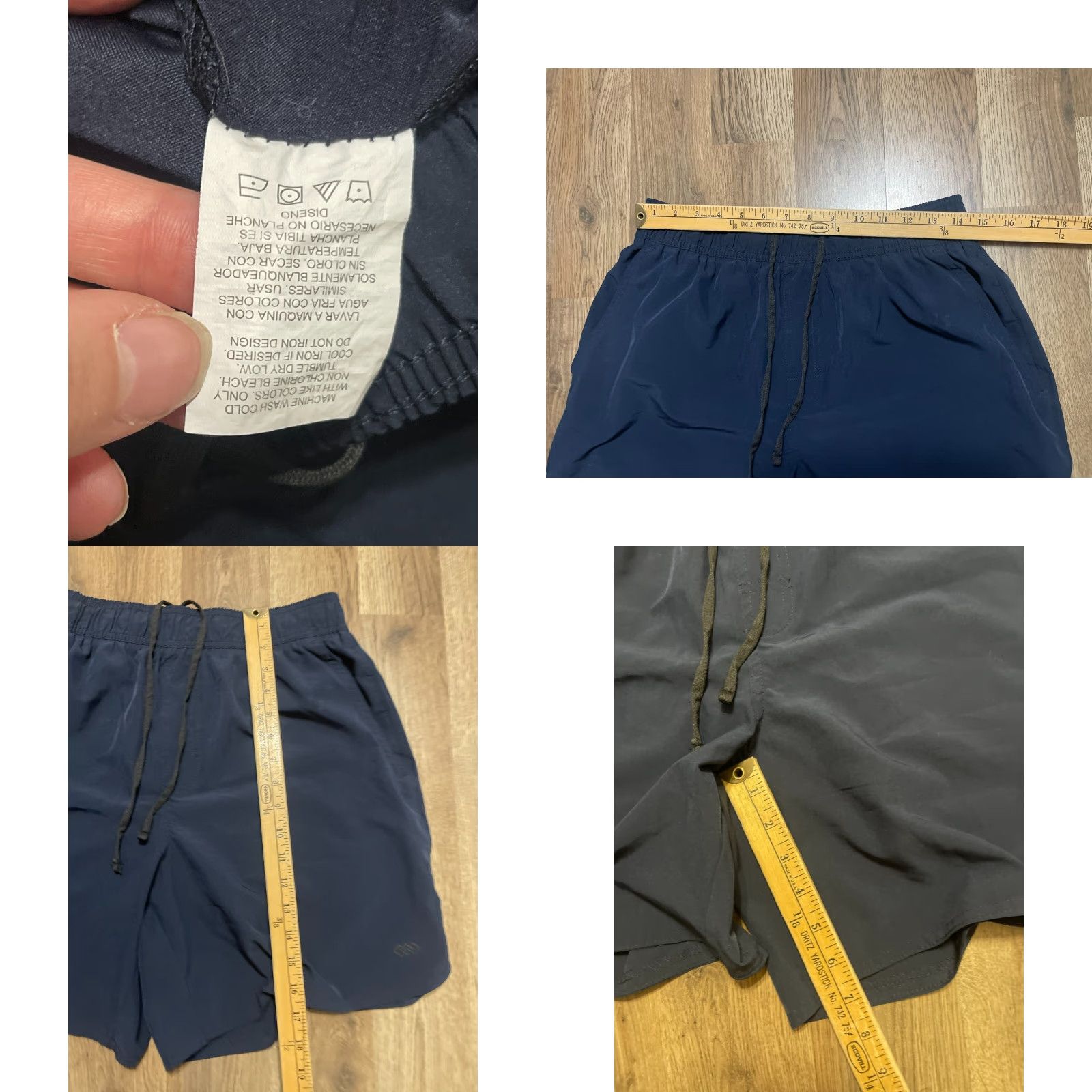 Vintage Legend Shorts, Men's Large, Blue, Tie Waist, Athletic Wear Size US 33 - 8 Thumbnail