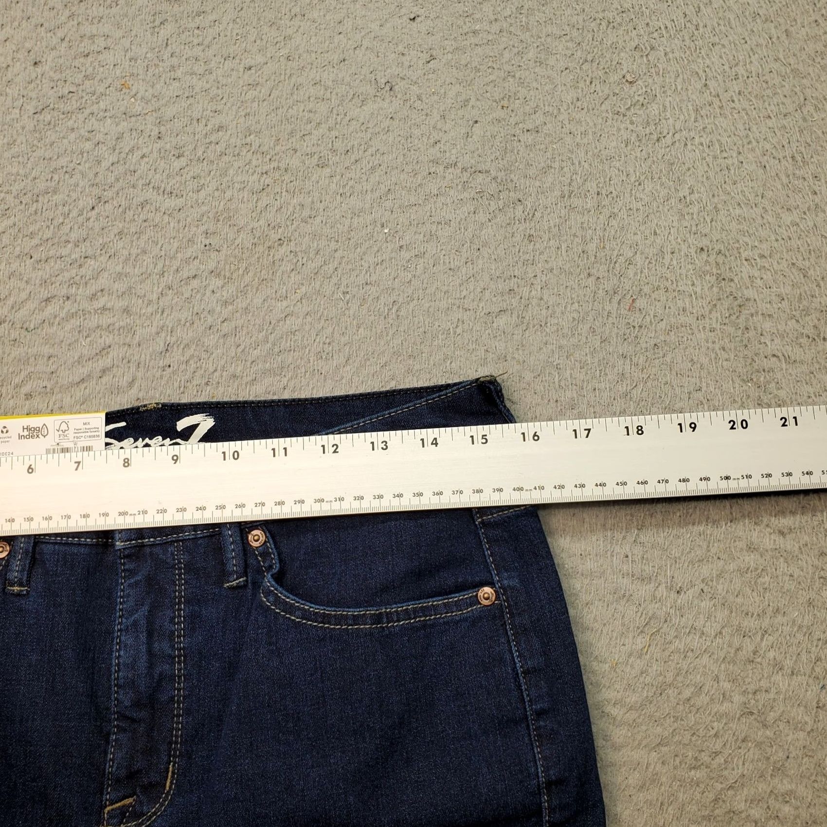 Vintage Seven7 Skinny Jeans Womens 8 Blue Denim Stretch High Rise Medium Wash Jeans Womens 8 Blue Denim Skinny Stretch High Rise Size 30" / US 8 / IT 44 - 6 Thumbnail