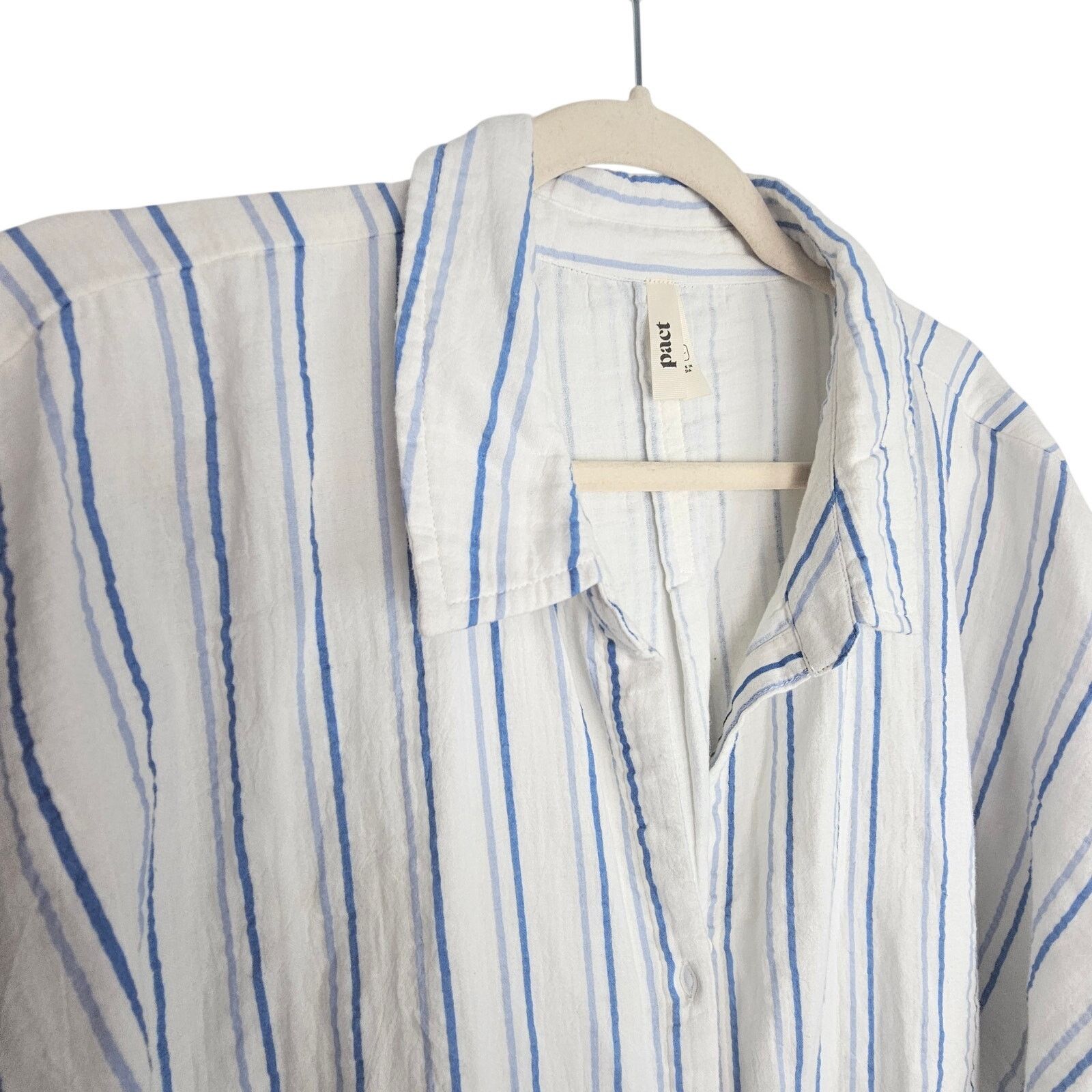 PACCBET Pact Atlantic Stripe Double Gauze Oversized Shirt M/L Size L / US 10 / IT 46 - 5 Thumbnail