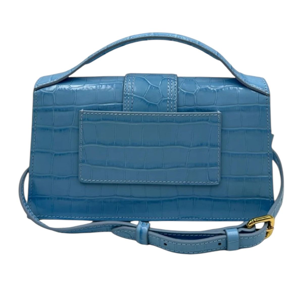 Jacquemus Jacquemus Le Grand Bambino Light Blue Croco Size ONE SIZE - 3 Thumbnail