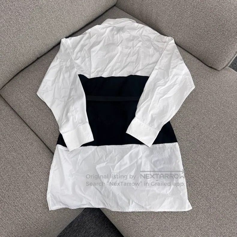 Prada Prada Colour-blocked medium-length long-sleeved dress Size XXS / US 00 / IT 34 - 2 Thumbnail