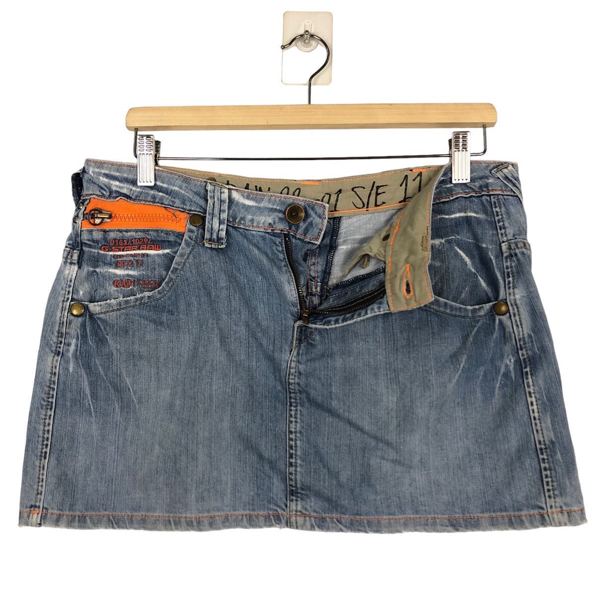 Hysteric Glamour 🔥Mini Skirt Denim G-Star Raw Japan Distressed Design Size 26" / US 2 / IT 38 - 8 Thumbnail