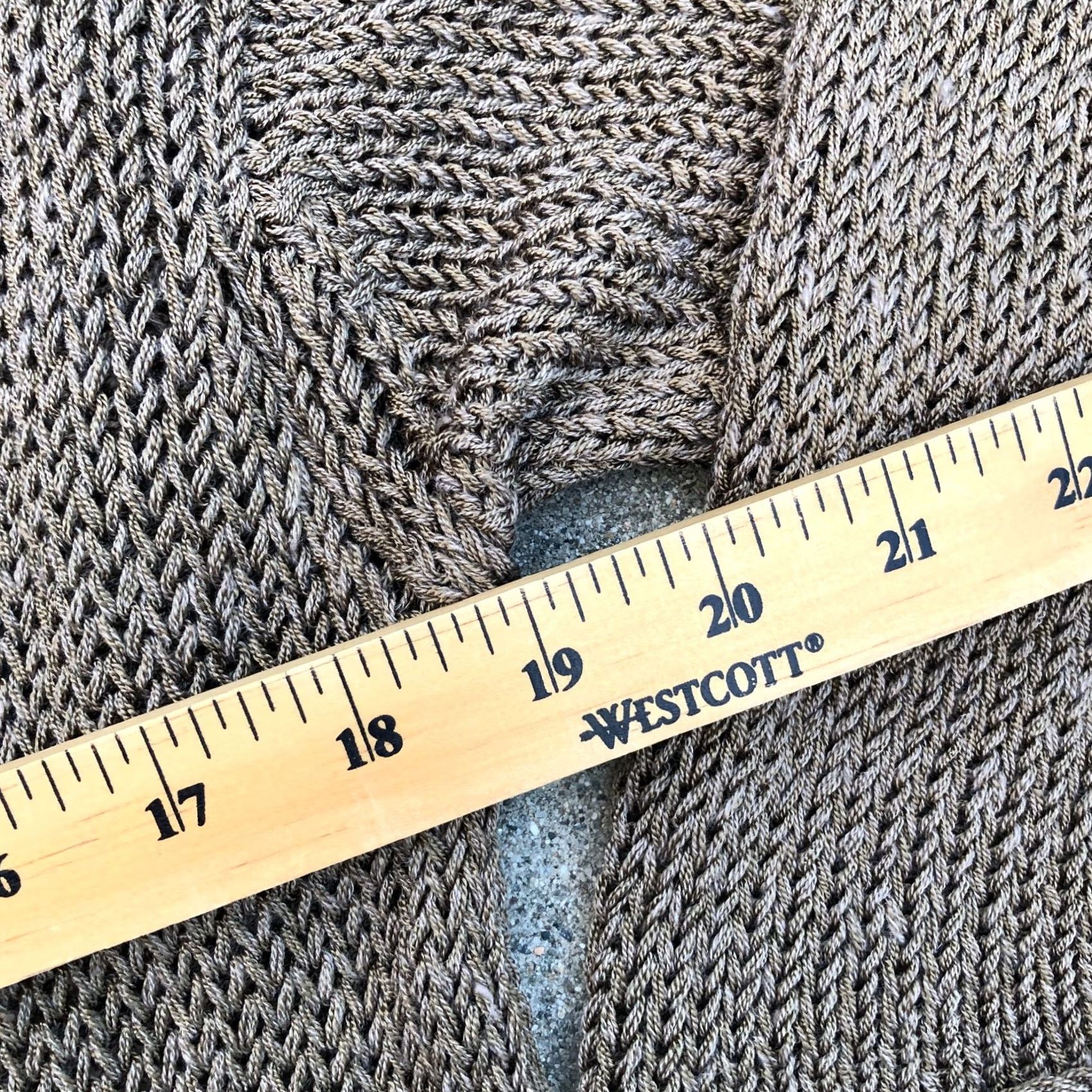 Vintage CHICO'S DESIGN Knit Pullover Sweater Women's 2 Linen Blend Brown Long Sleeve Pullover Knit Sweatshirt Cable-Knit Size XS / US 0-2 / IT 36-38 - 7 Thumbnail
