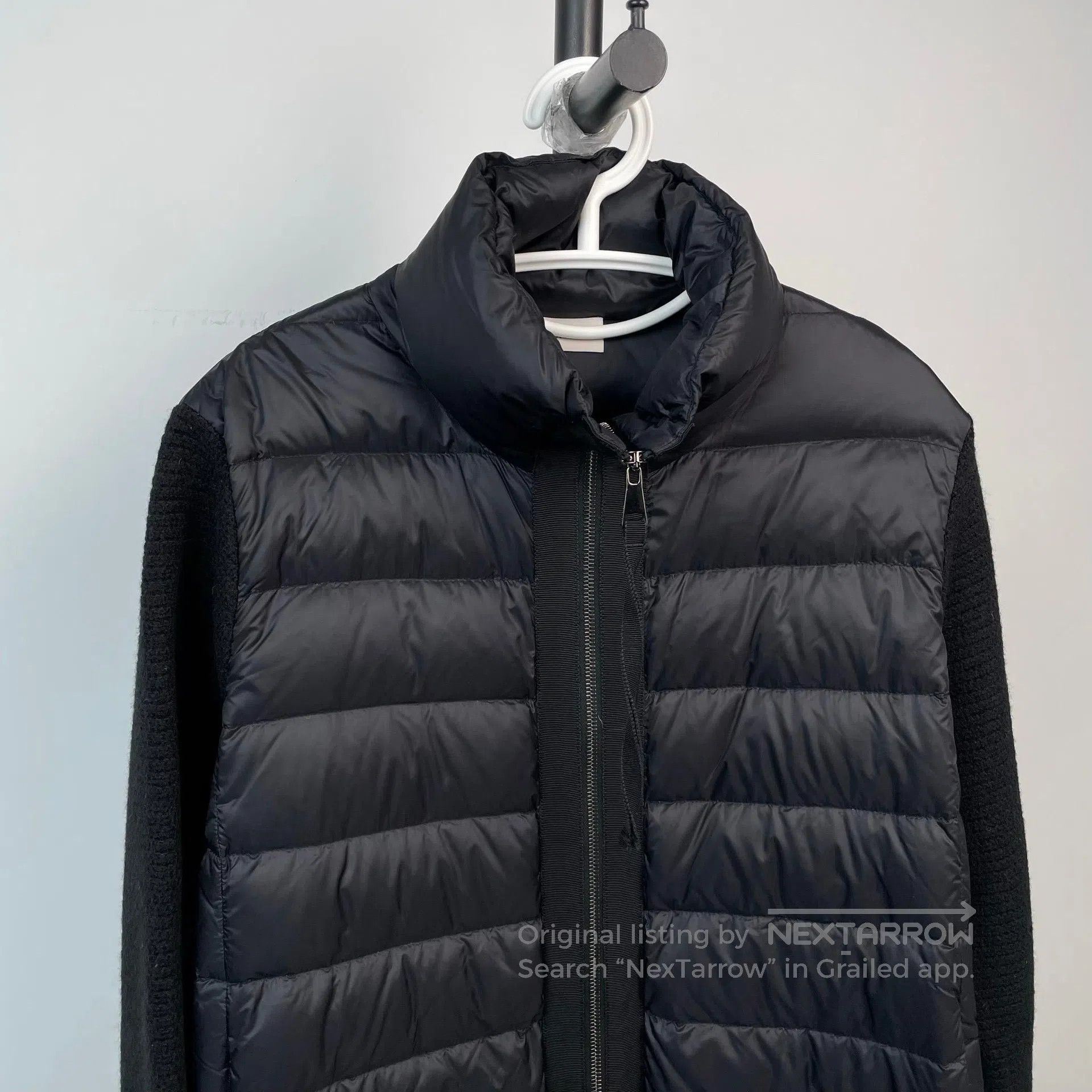 Moncler Moncler Black Stand Collar Zip-Up Long Sleeve Jacket| Size US L / EU 52-54 / 3 - 4 Thumbnail