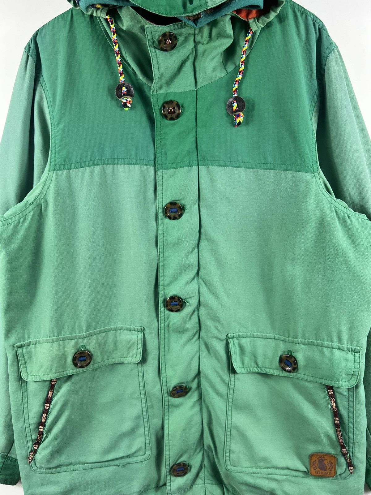 Japanese Brand × Native 🔥 TITICACA TWO WAY FLEECE NAVAJO DESIGN OUTDOOR JACKET - M Size US M / EU 48-50 / 2 - 4 Thumbnail