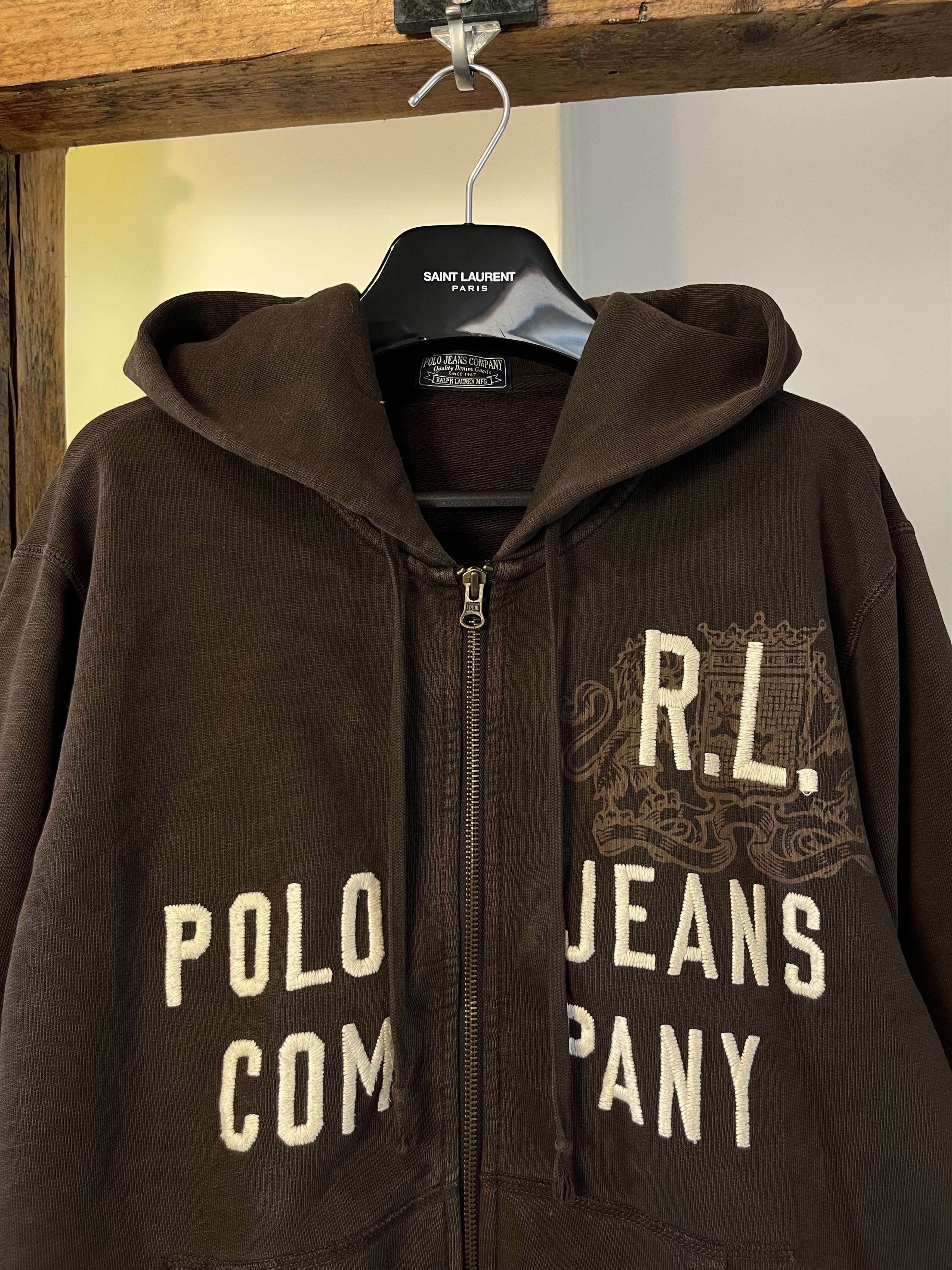 Polo Ralph Lauren Vintage Zip Hoodie Polo Jeans Company Ralph Lauren 00s Size US L / EU 52-54 / 3 - 3 Thumbnail
