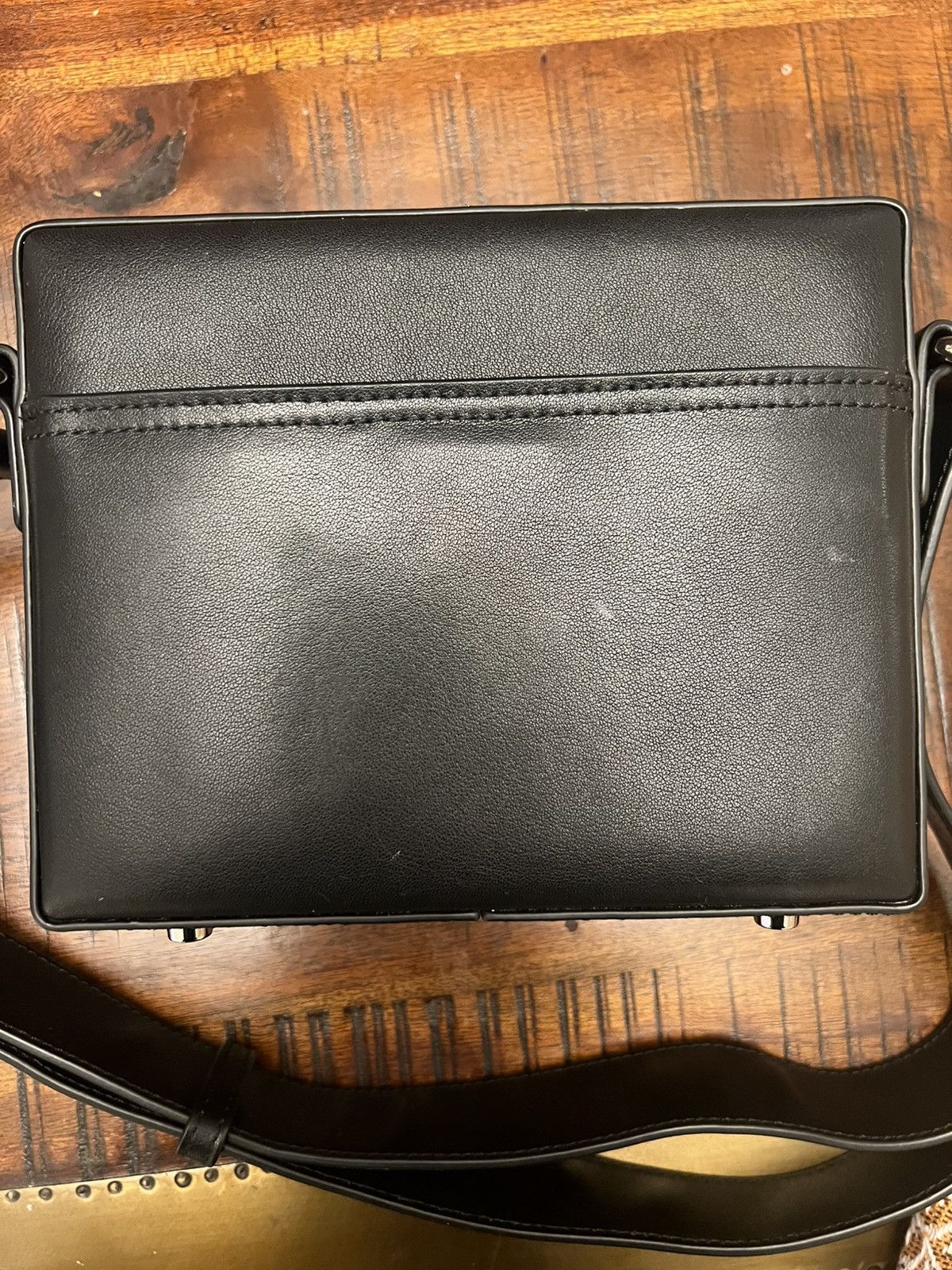 Brandon Blackwood Brandon Blackwood Black Leather Crossbody Bag Size ONE SIZE - 5 Thumbnail