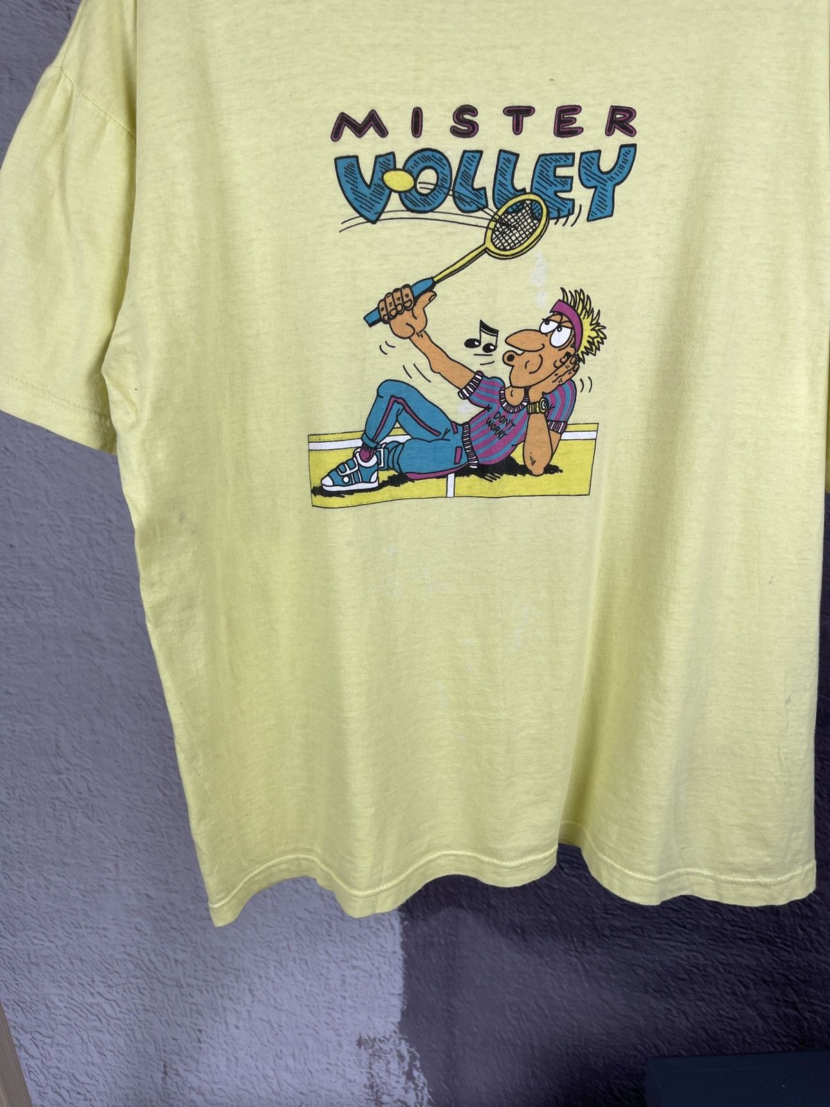 Band Tees Mister Volley vintage Don’t worry tennis big logo tee Size US L / EU 52-54 / 3 - 4 Thumbnail