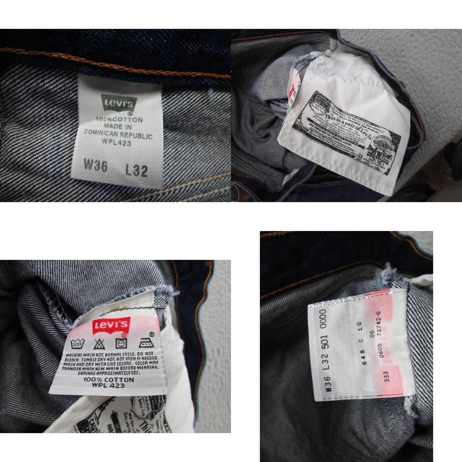 Levi's VINTAGE Levi's 501 Jeans Mens 34x30 Blue Denim Straight Regular Fit USA Size US 34 / EU 50 - 8 Thumbnail