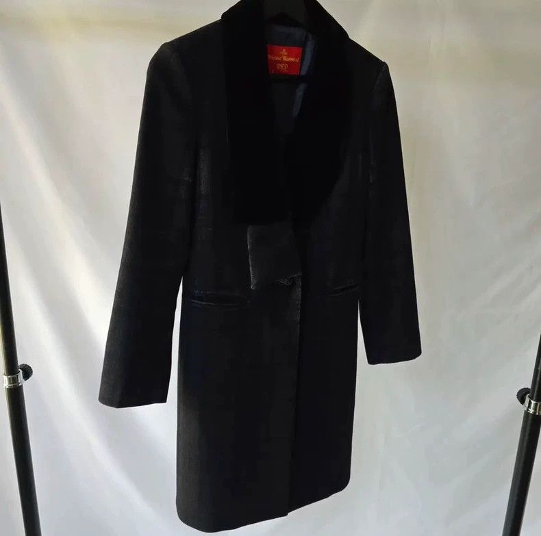 Vivienne Westwood Vivienne Westwood Black checkered wool coat Size M / US 6-8 / IT 42-44 - 4 Thumbnail