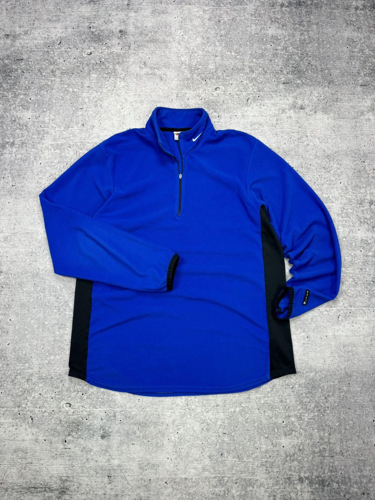 Nike × Vintage Nike Half Zip Center Logo Fleece Y2K style | Grailed