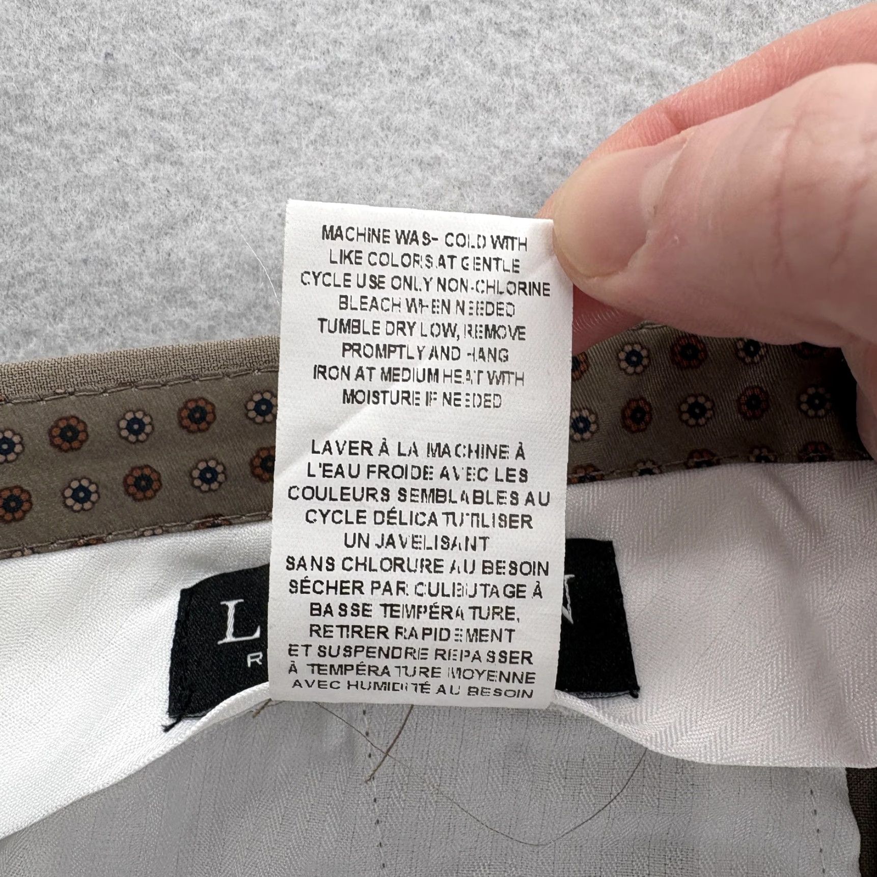 Ralph Lauren Lauren Ralph Lauren Dress Pants Mens 36x30 Beige Regular Fit Stretch Business Pants Mens Beige 36 30 Dress Flat Front Slit Pocket Solid Size US 36 / EU 52 - 5 Thumbnail