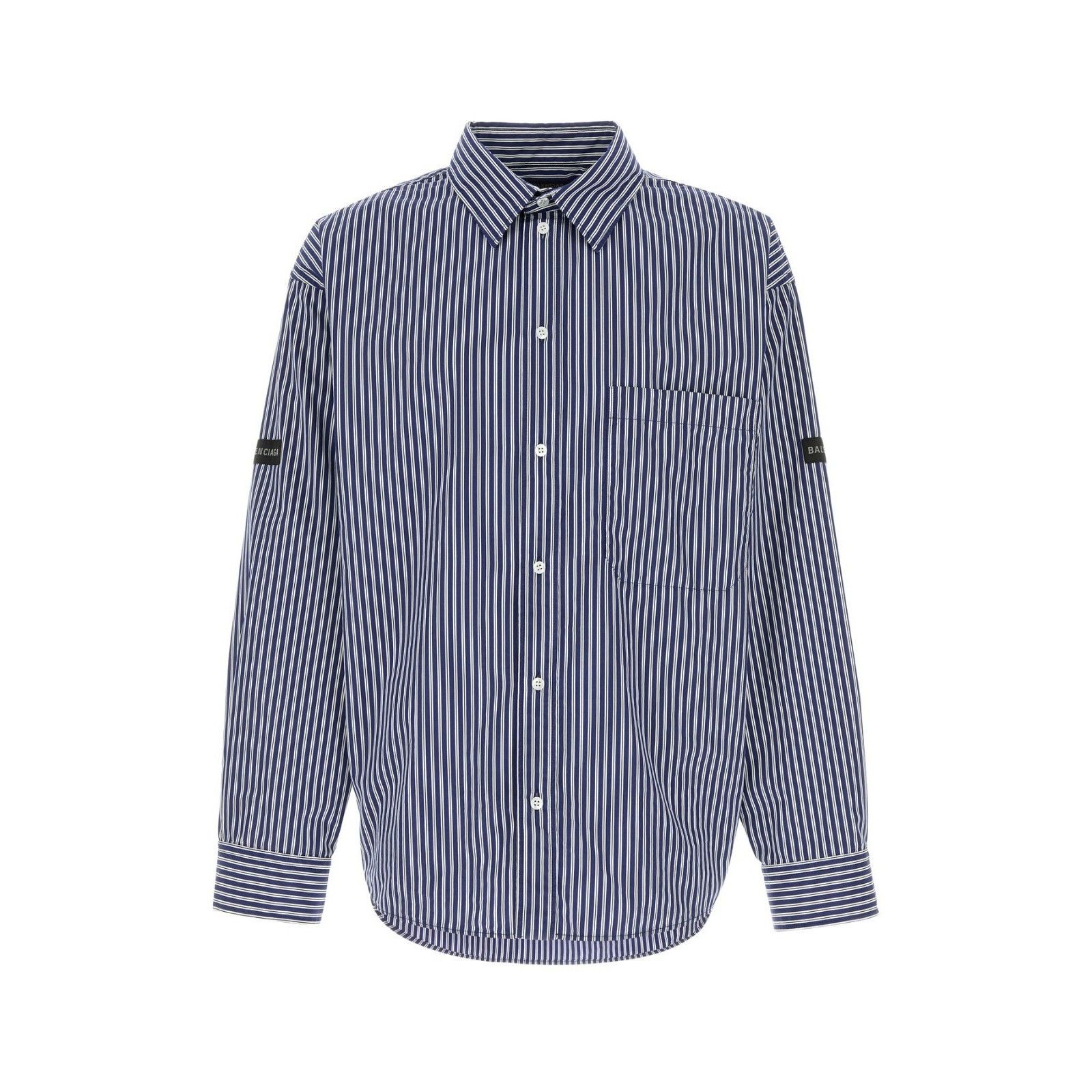 BALENCIAGA Embroidered Poplin Shirt New & Authentic (Men's s