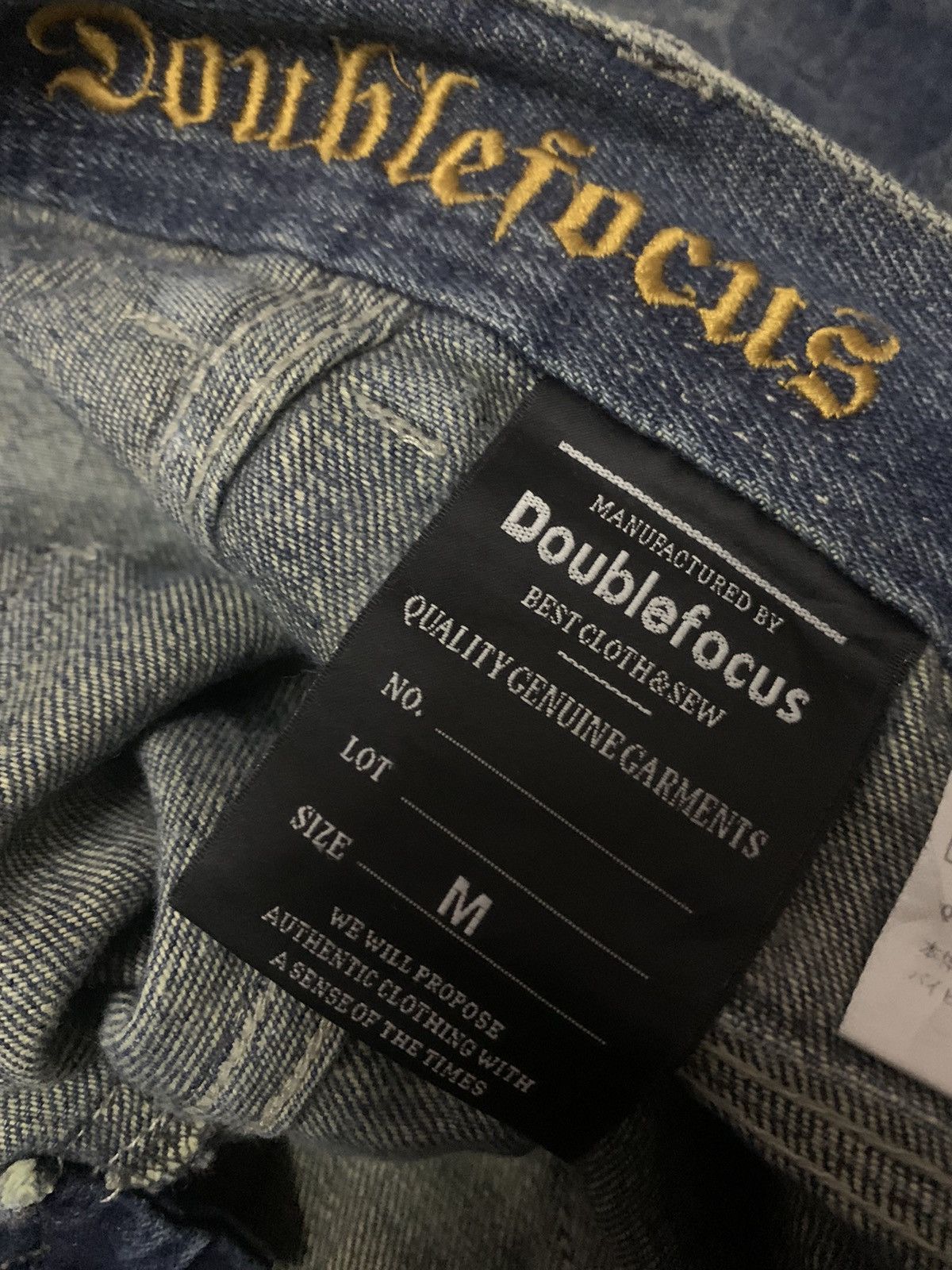 semanticdesign 💥Vintage Japanese Doublefocus Cargo Blue Denim Size US 32 / EU 48 - 7 Thumbnail