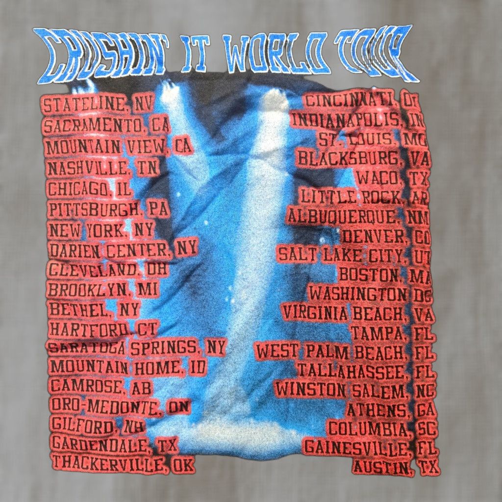 Anvil Brad Paisley Crushin’ It World Tour T-Shirt Mens L Black Short Sleeve Cotton Anvil Crew Neck 2-Sided Concert Shirt Size US L / EU 52-54 / 3 - 1 Thumbnail