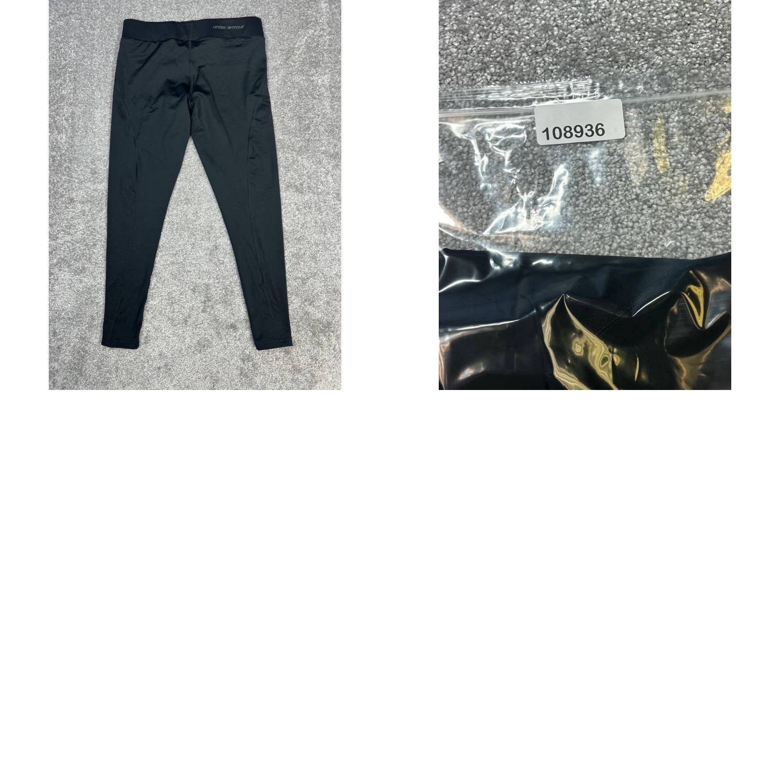 Under Armour Under Armour Leggings Womens Small SM Black Low Rise Logo Heatgear Athletic Activewear Gym & Training Womens Size 28" / US 6 / IT 42 - 8 Thumbnail