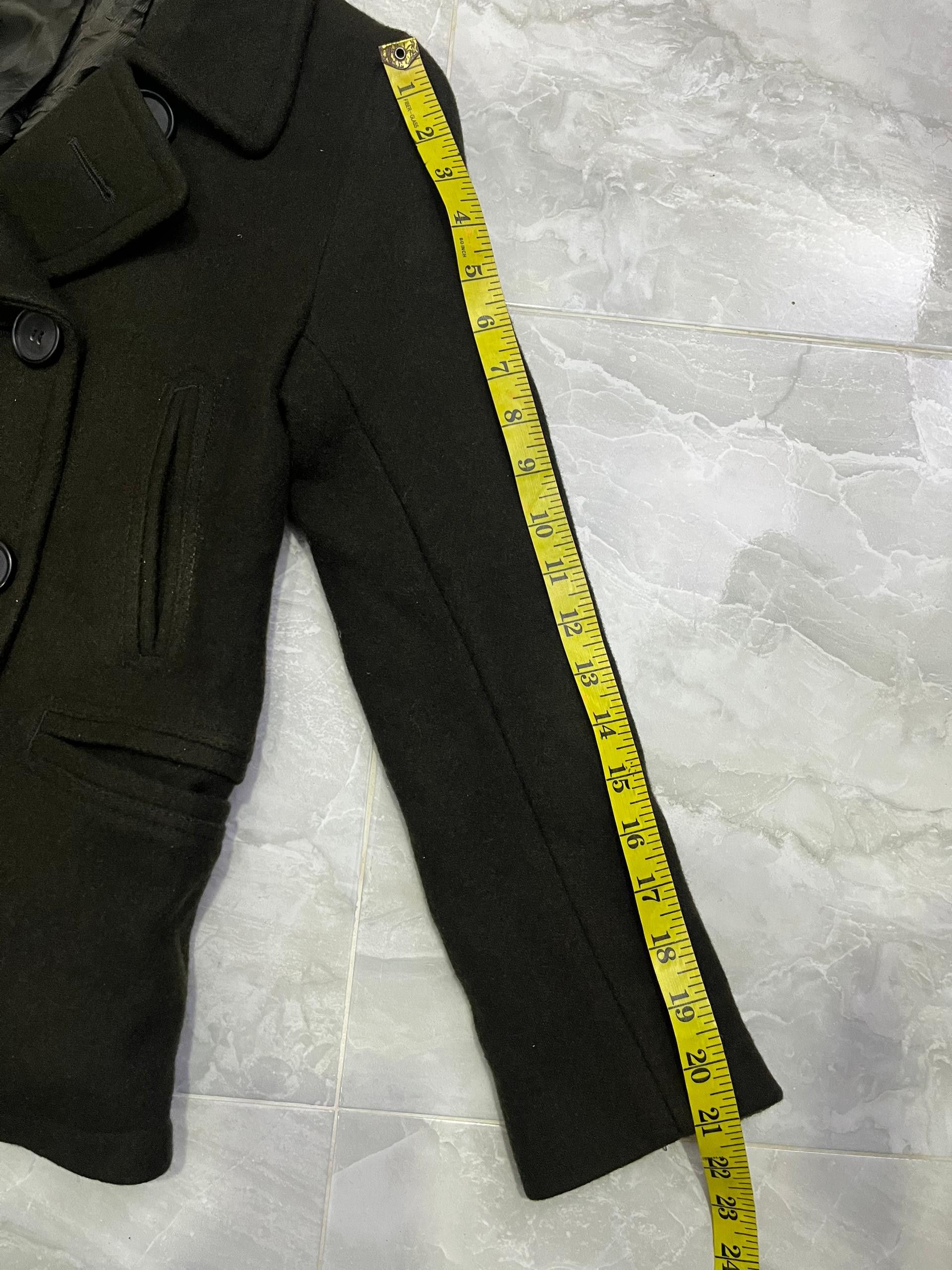 Uniqlo Uniqlo x Inès de la Fressange Wool Peacoat Olive S Size S / US 4 / IT 40 - 13 Thumbnail