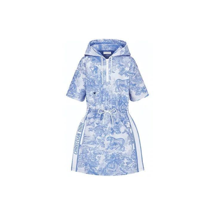 Dior Dior Floral Print Short Sleeve Mini Dress 0079-2507 Size S / US 4 / IT 40 - 2 Thumbnail