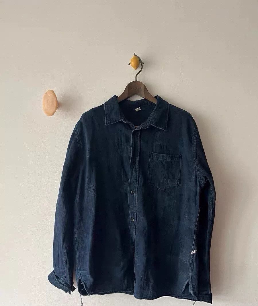 Pure Blue Japan Pure Blue Japan Indigo Patchwork Shirt 5 Size US XXL / EU 58 / 5 - 1 Preview