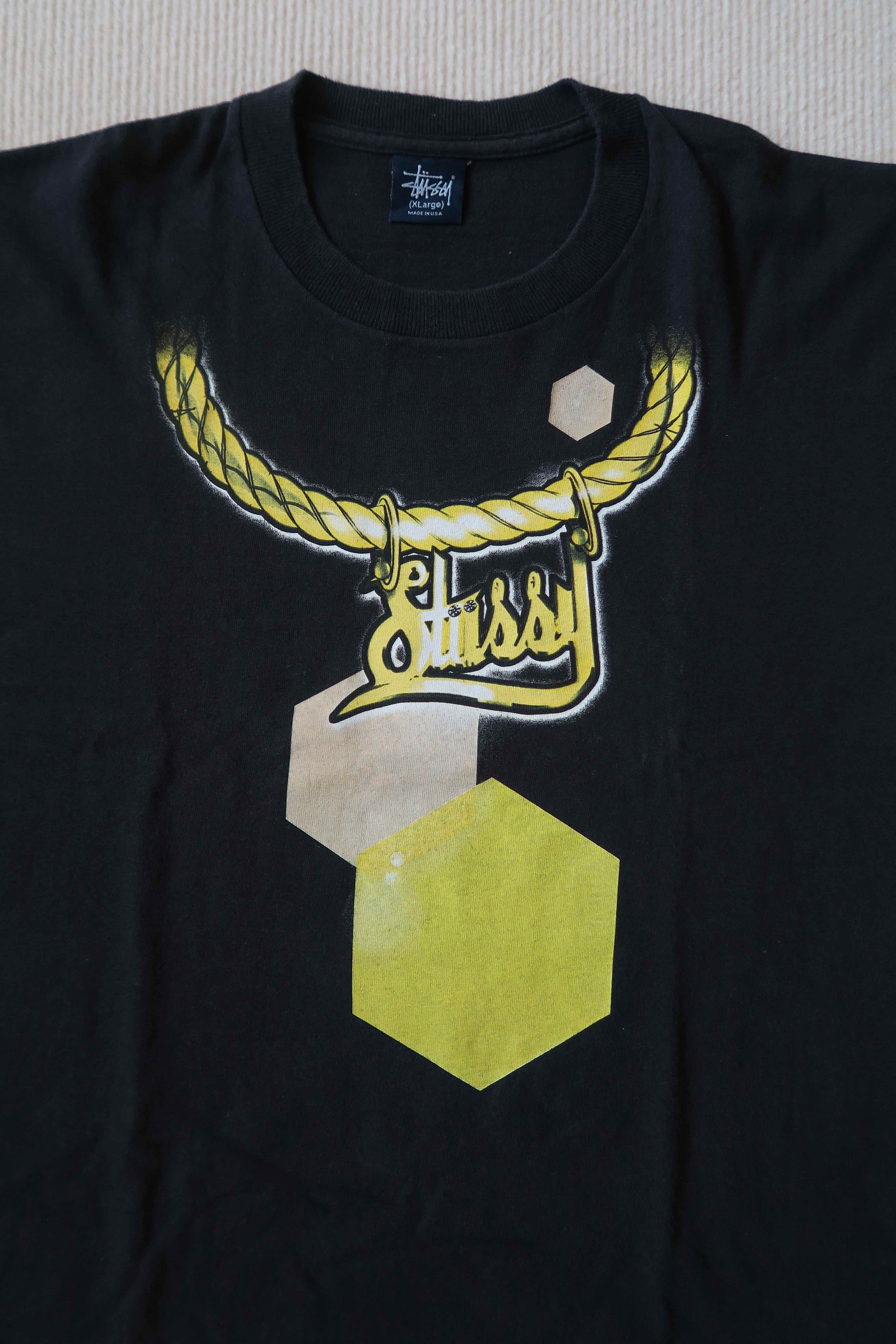 Stussy Stussy x Customade Gold Chain Print T-shirt Size US XL / EU 56 / 4 - 2 Thumbnail