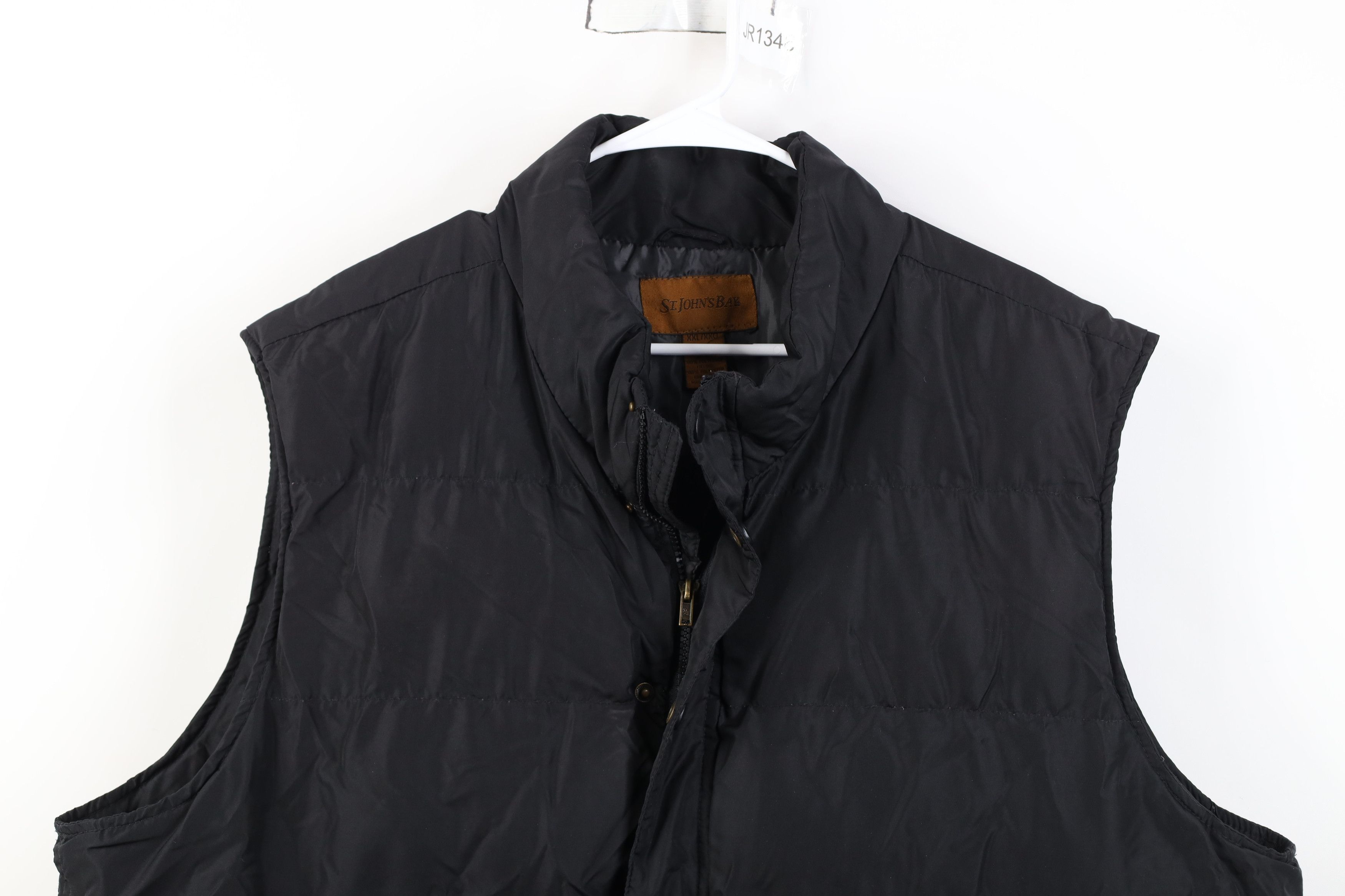 Vintage Vintage 90s Streetwear Full Zip Puffer Vest Jacket Black Size US XXL / EU 58 / 5 - 2 Thumbnail
