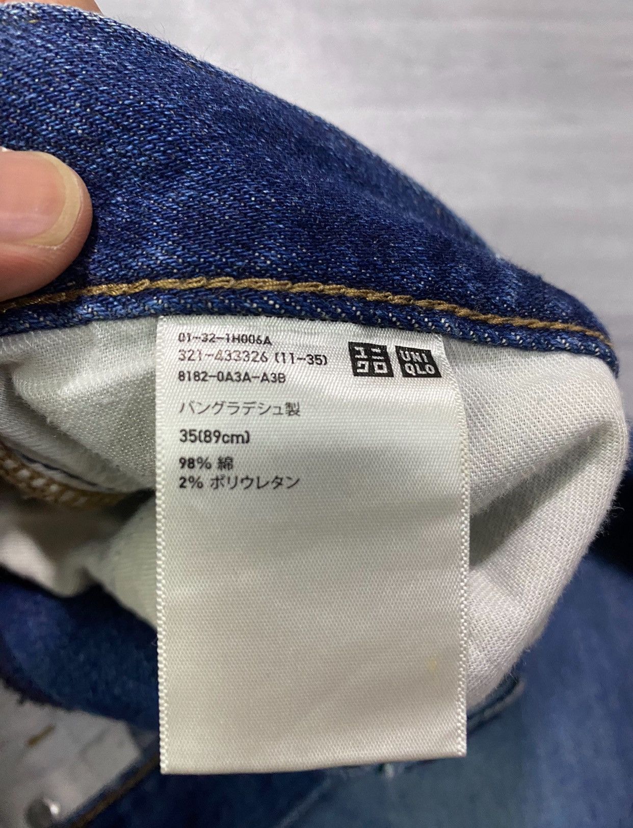 Uniqlo Uniqlo Blue Denim Men’s Straight Fit Jeans Size US 38 / EU 54 - 12 Thumbnail