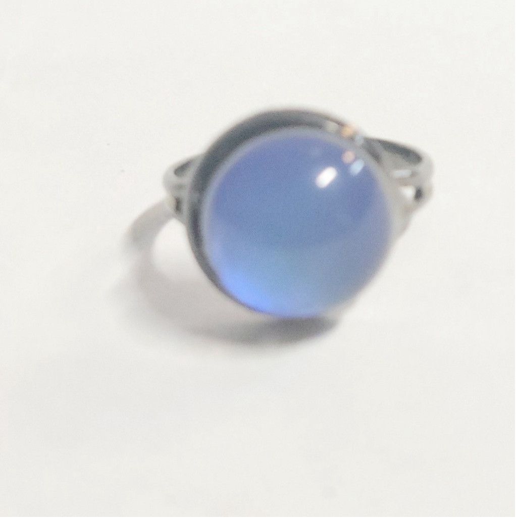 Handmade Hand crafted adjustable color changing mood ring Size ONE SIZE - 6 Thumbnail
