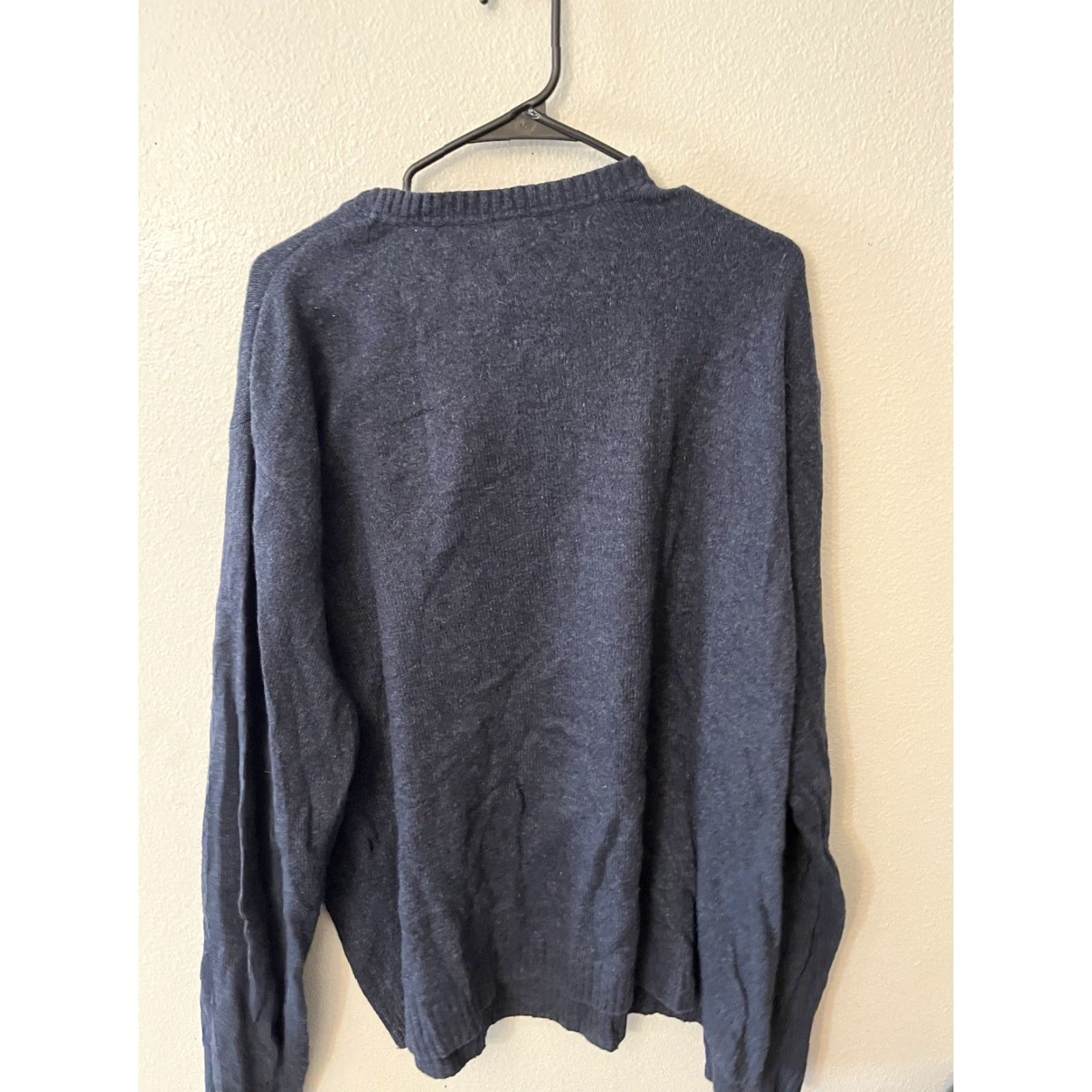 Gap VINTAGE GAP Wool Blend Sweater Men’s XXL Blue Crew Neck Long Sleeve Pull Over Knit Casual Classic 90s Mens Size US XXL / EU 58 / 5 - 2 Thumbnail