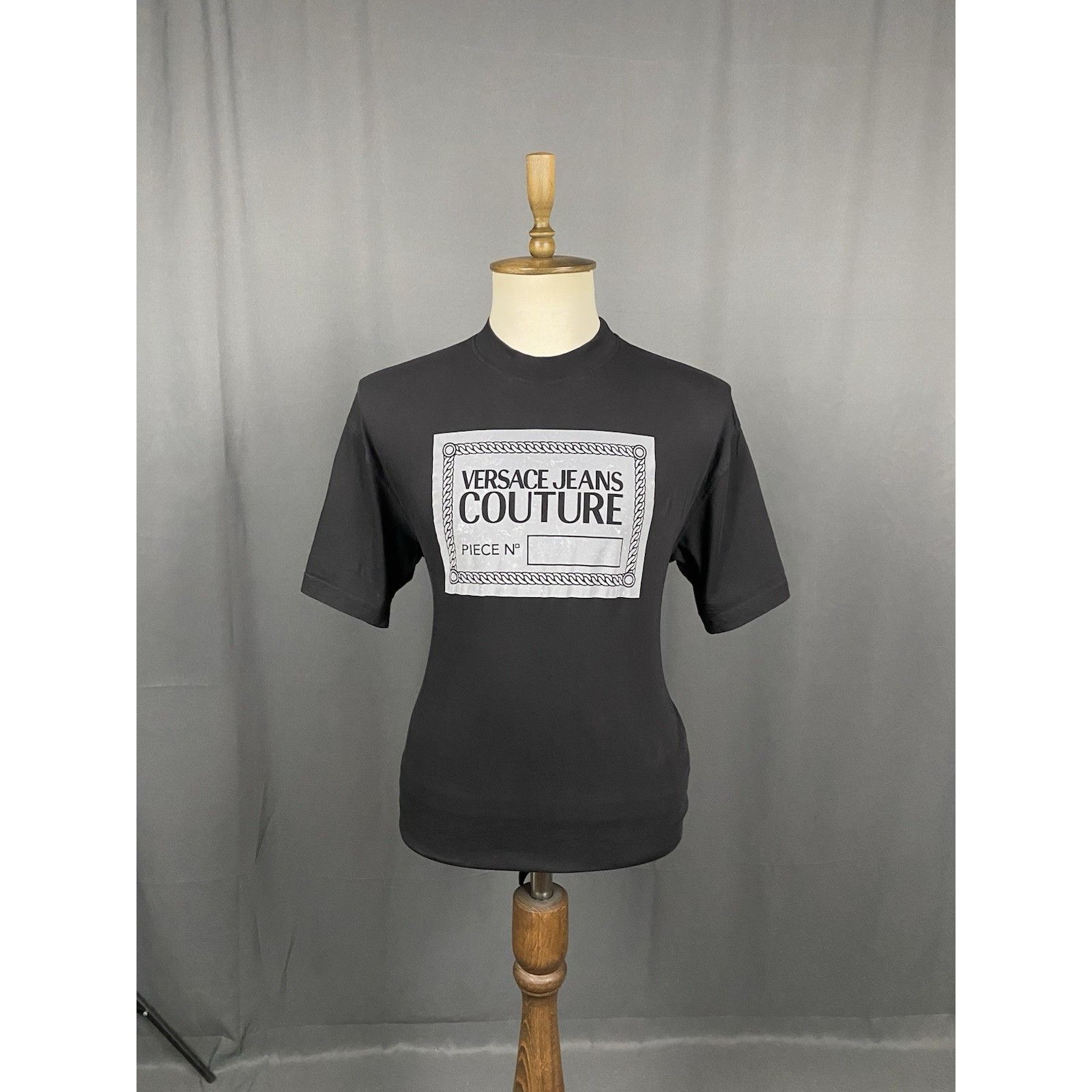 Versace Versace Jeans Couture Men's Black Big Reflective Logo Oversi Size US M / EU 48-50 / 2 - 3 Thumbnail