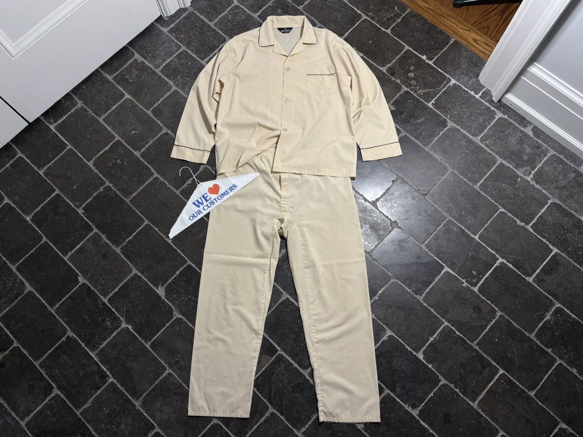 Vintage Vintage Matching Pyjama Set Shirt Pants Sleep 80s 90s Size US 38 / EU 54 - 18 Thumbnail