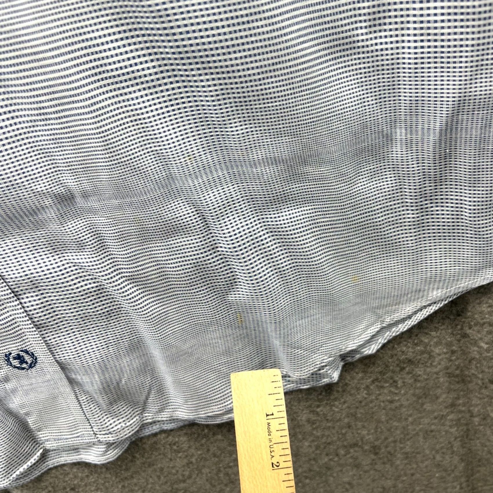 BUGATCHI Bugatchi Uomo Shirt Mens XXL Blue Button-Down Polka Dot Classic Preppy Dress Shirt Button-Up Casual Formal Workwear Mens Regular Size 2XL Blue Dot Size 48R - 3 Thumbnail